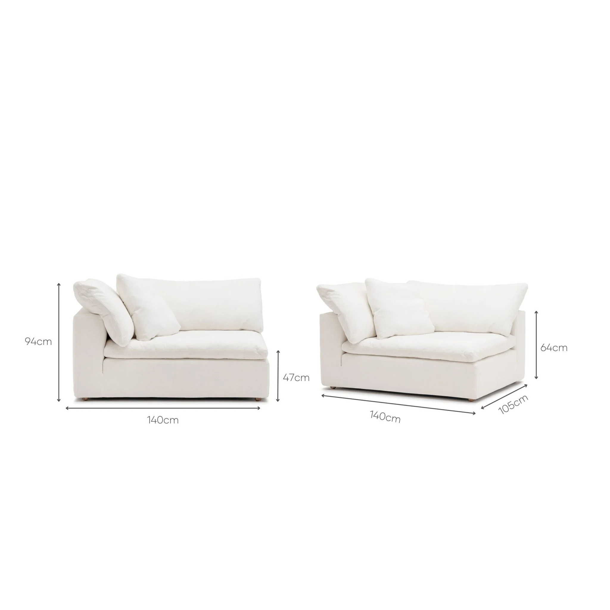 Feather Cloud XL Left Arm - Off White - Image 11
