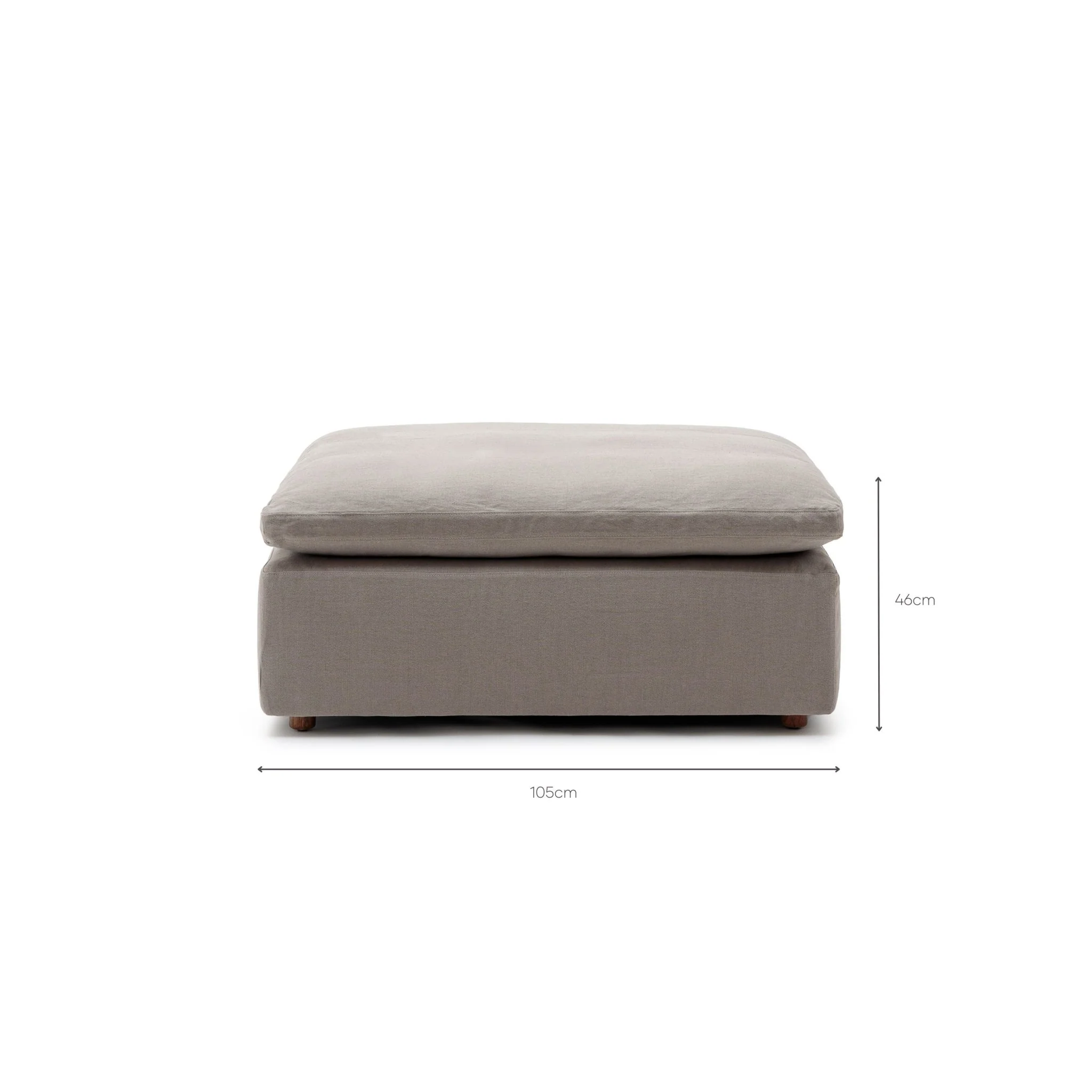 Feather Cloud Ottoman - Mineral - Image 3