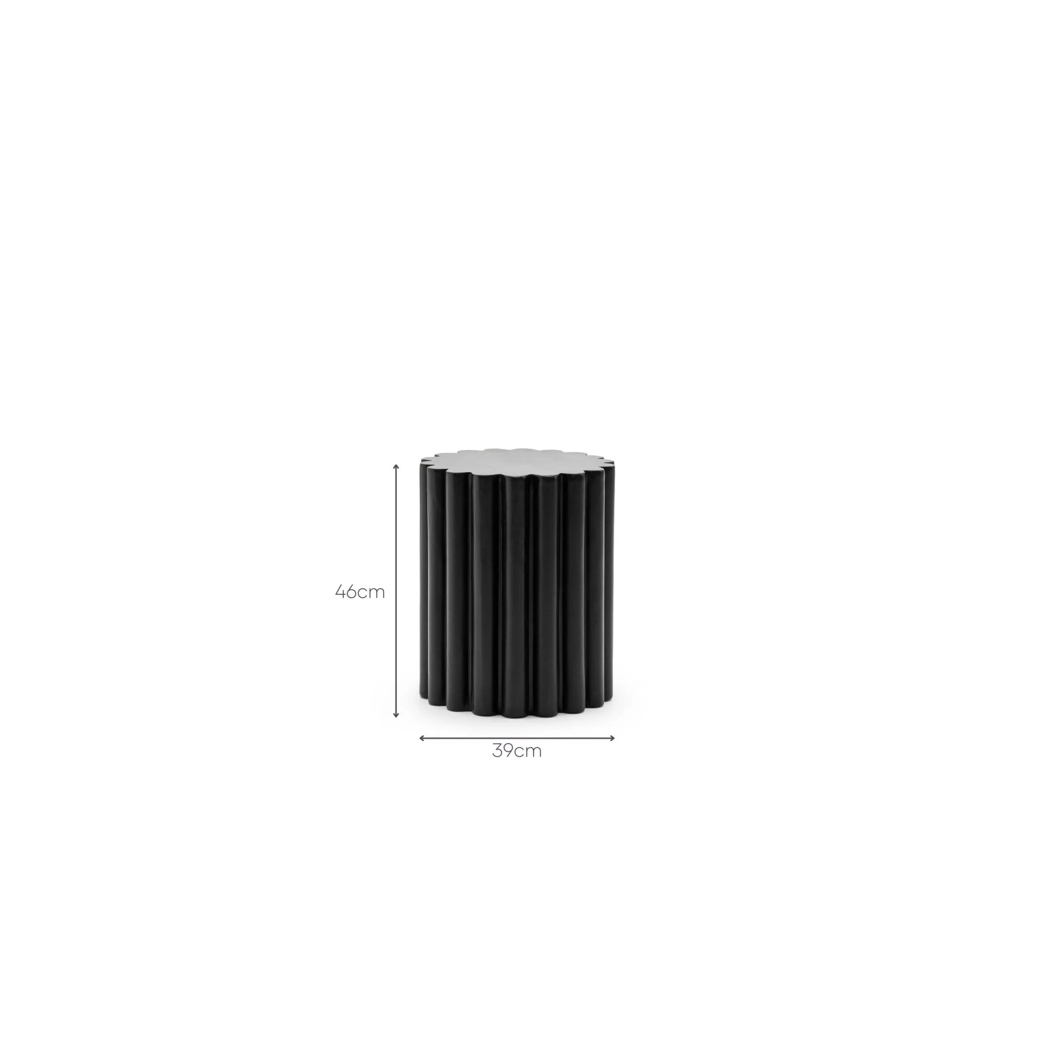 Flute Stool - Black - Image 7