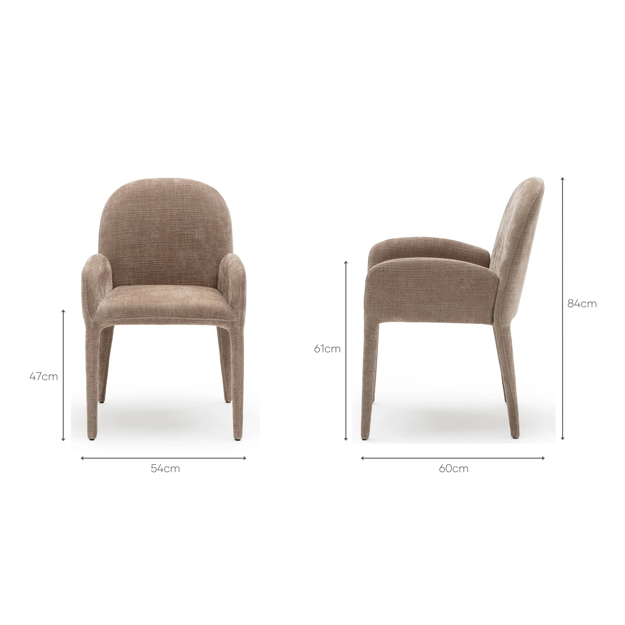 Freya Armchair - Latte - Image 16