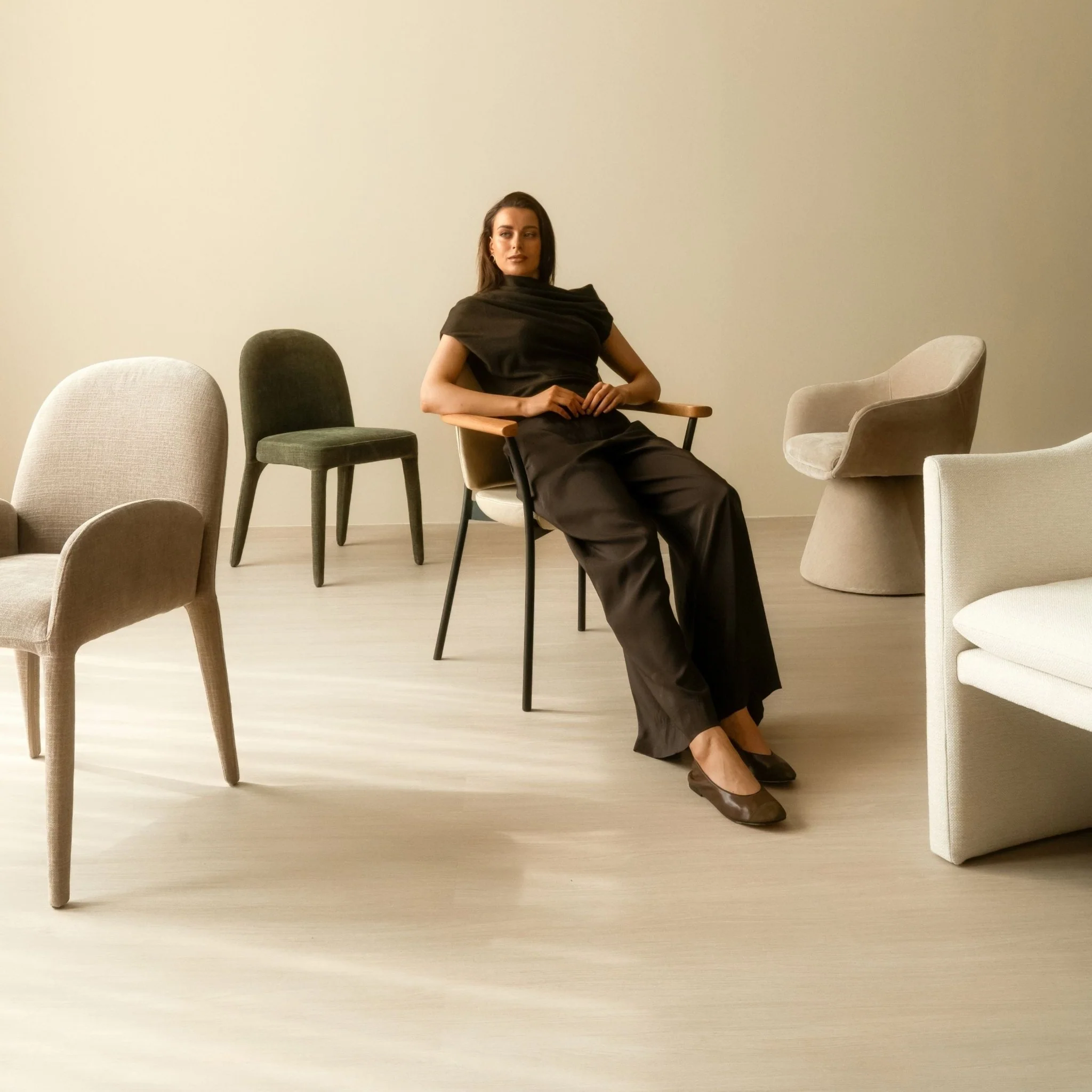 Freya Chair - Olive - Image 2