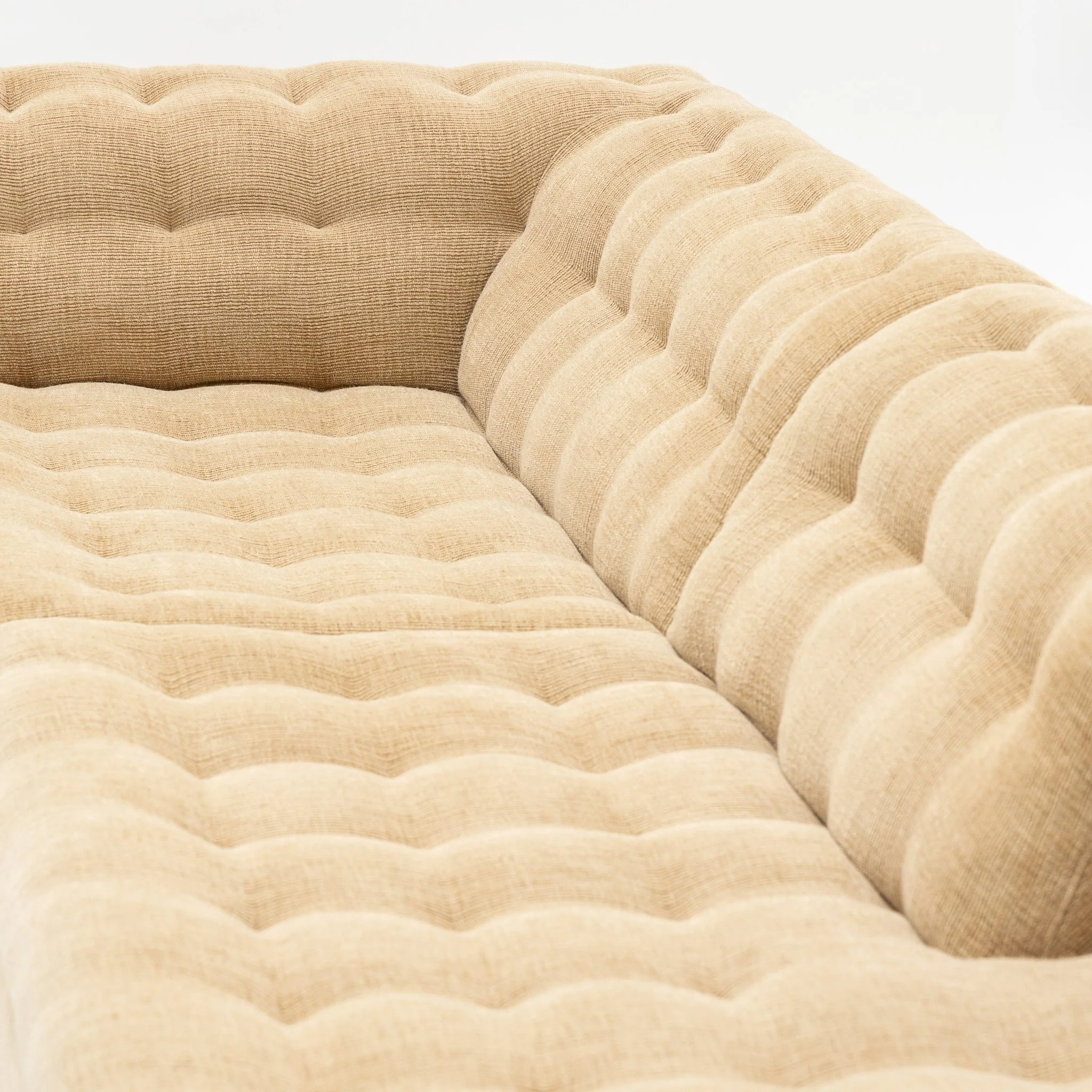 Furrow Open End Sofa - Sherpa Toffee - Image 7