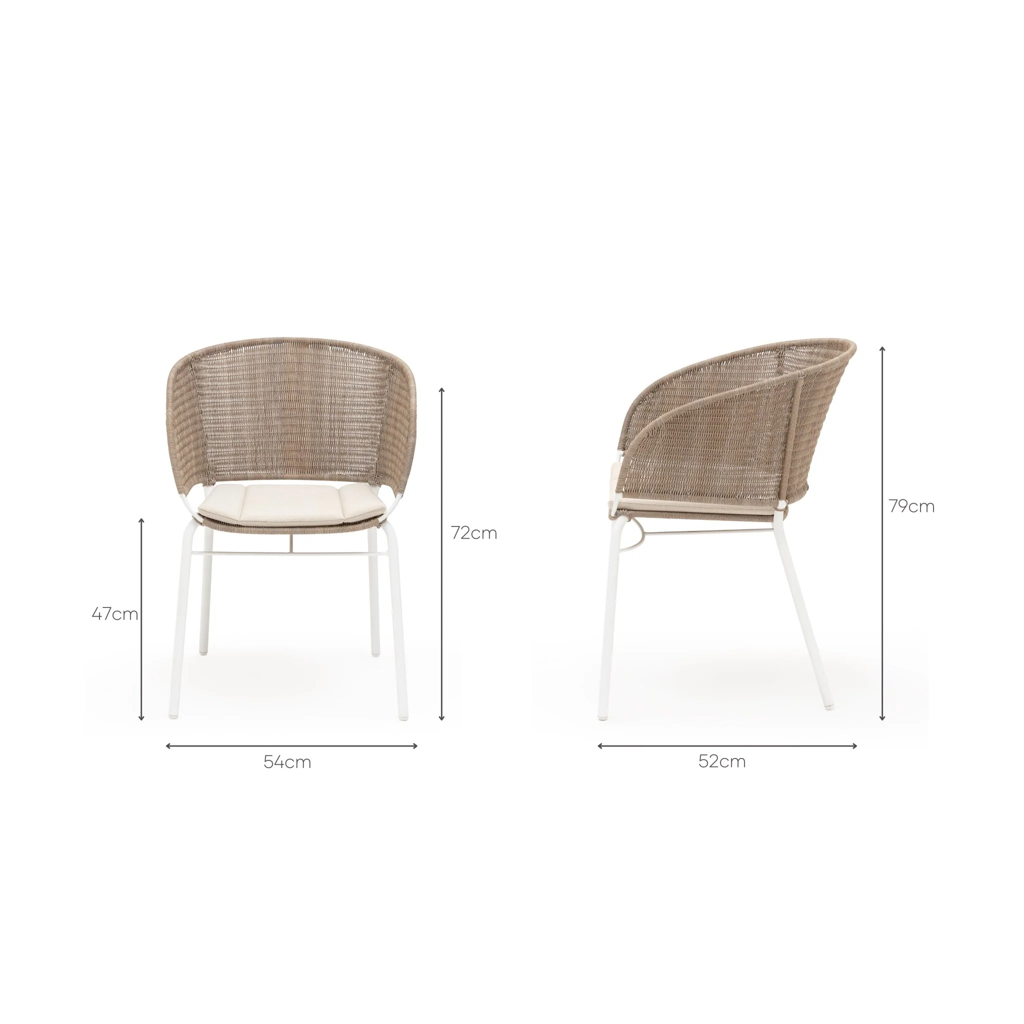 Gaia Dining Armchair - Linen - Image 16