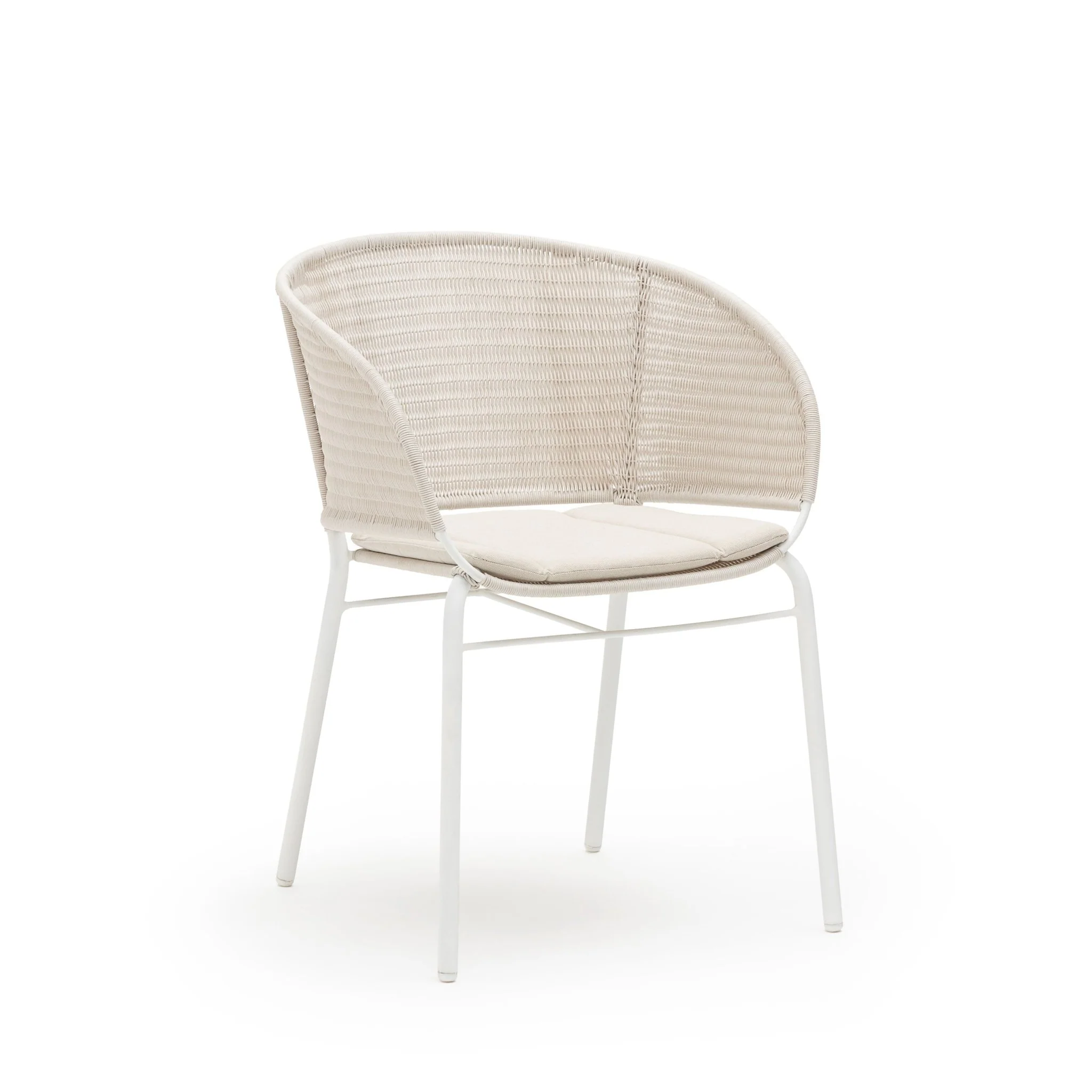 Gaia Dining Armchair - Stonewhite