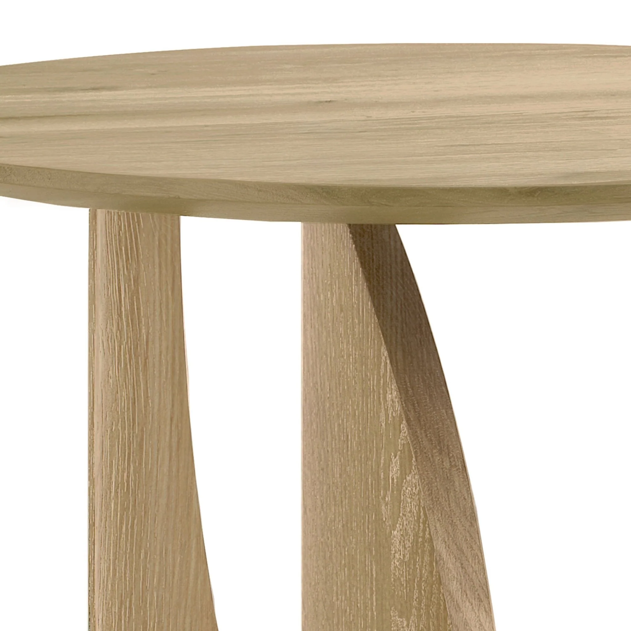Geometric Side Table - Varnished Oak - Image 7
