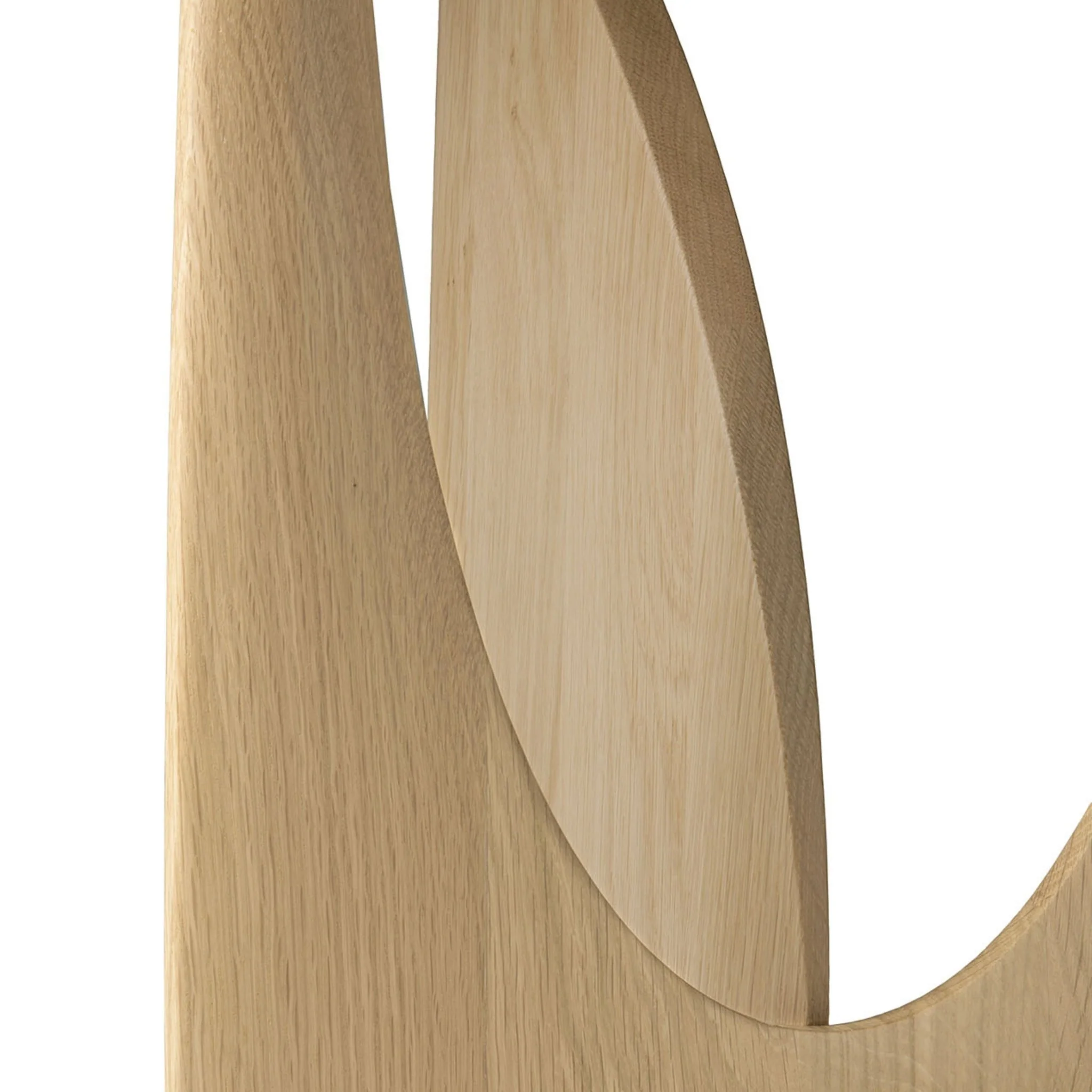Geometric Side Table - Varnished Oak - Image 8