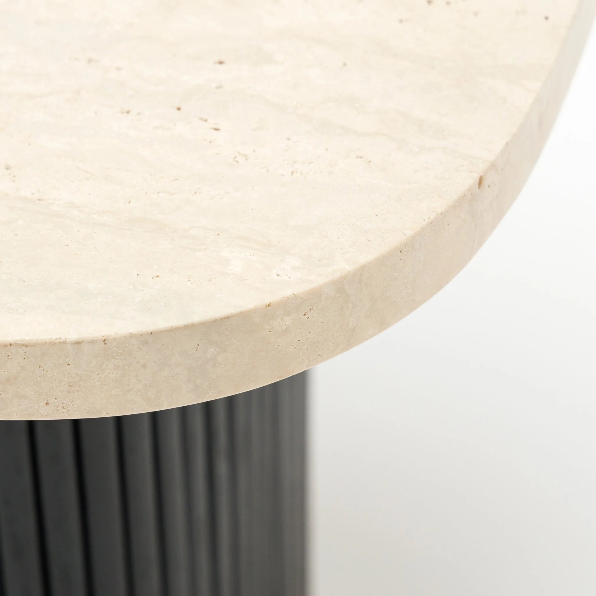 Gion Coffee Table 55 - Black Oak & Travertine - Image 7