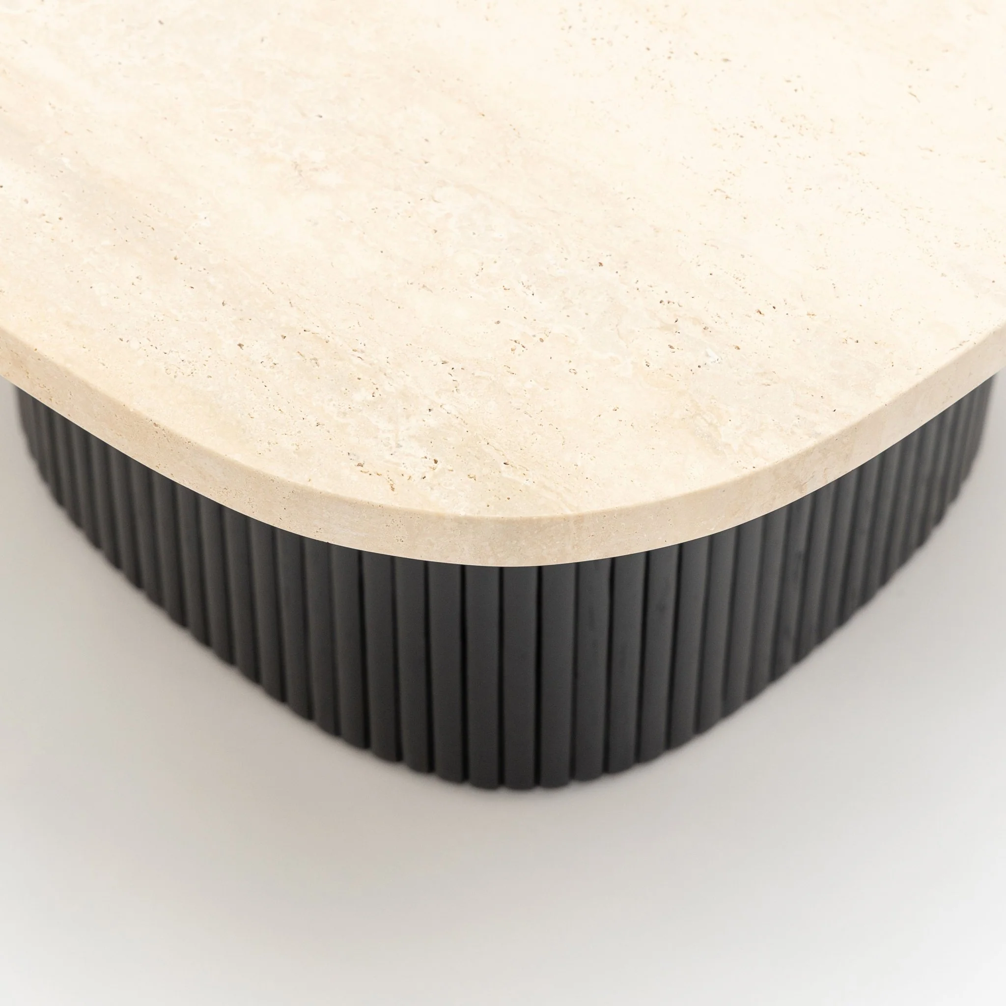 Gion Coffee Table 70 - Black Oak & Travertine - Image 5
