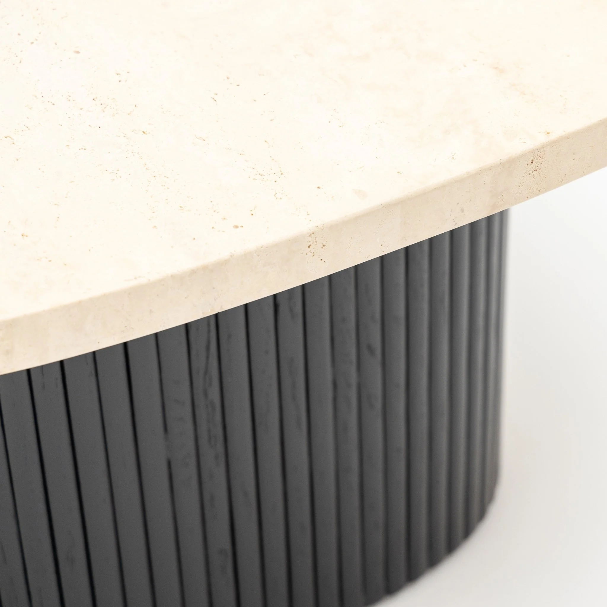 Gion Coffee Table 70 - Black Oak & Travertine - Image 7
