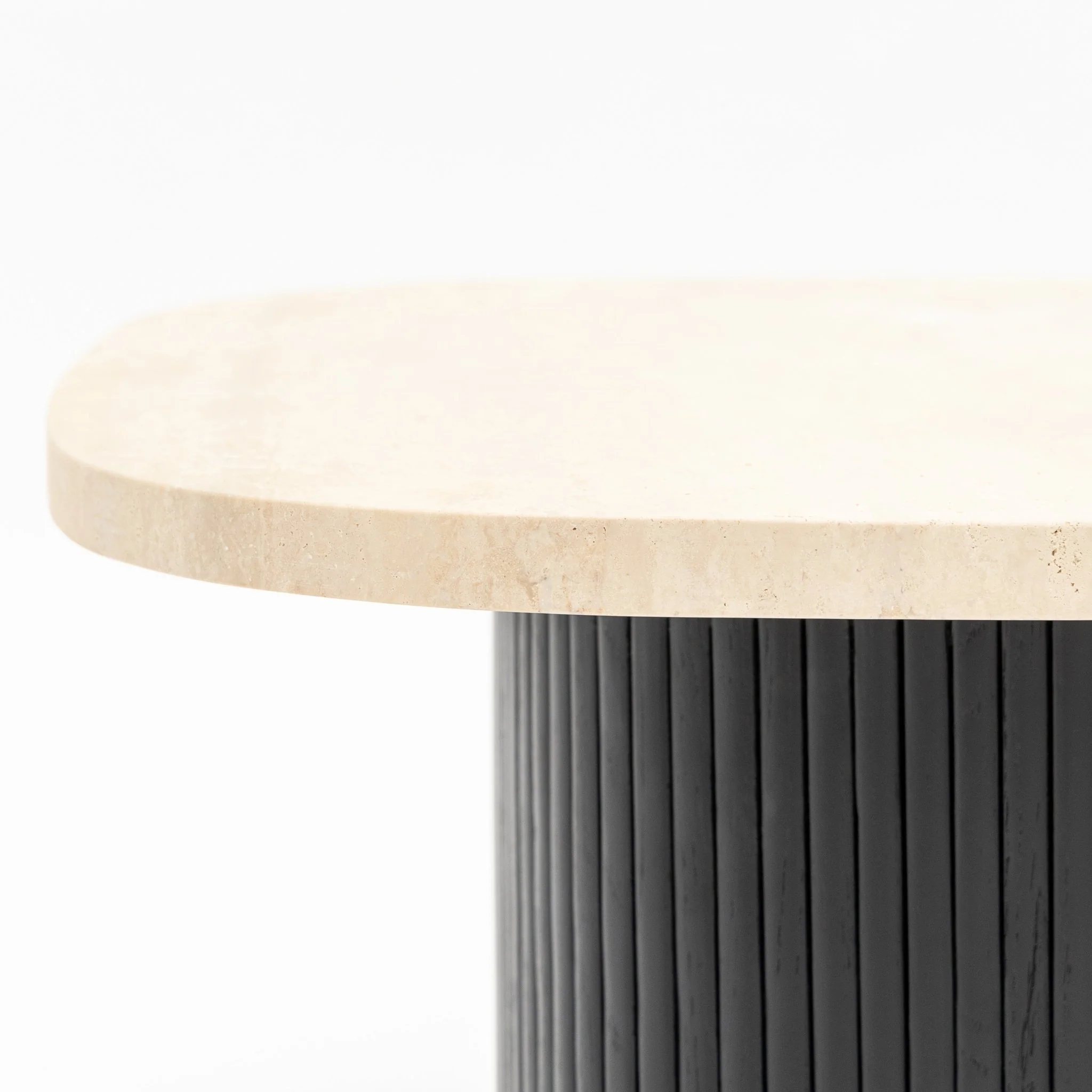 Gion Coffee Table 70 - Black Oak & Travertine - Image 8