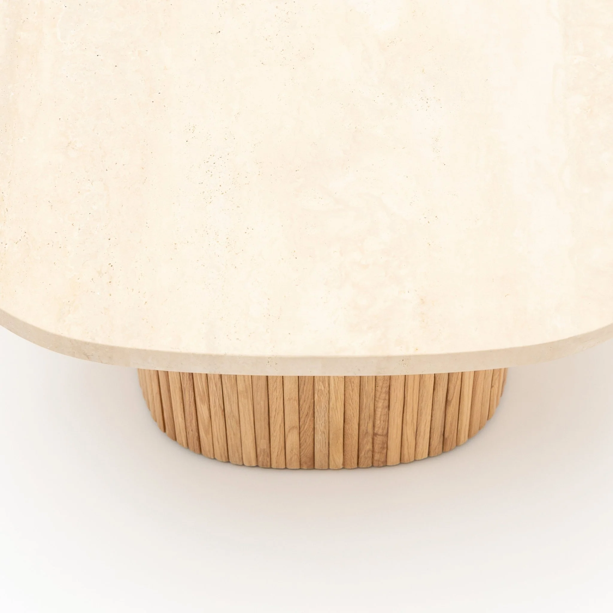 Gion Coffee Table 70 - Light Oak & Travertine - Image 7