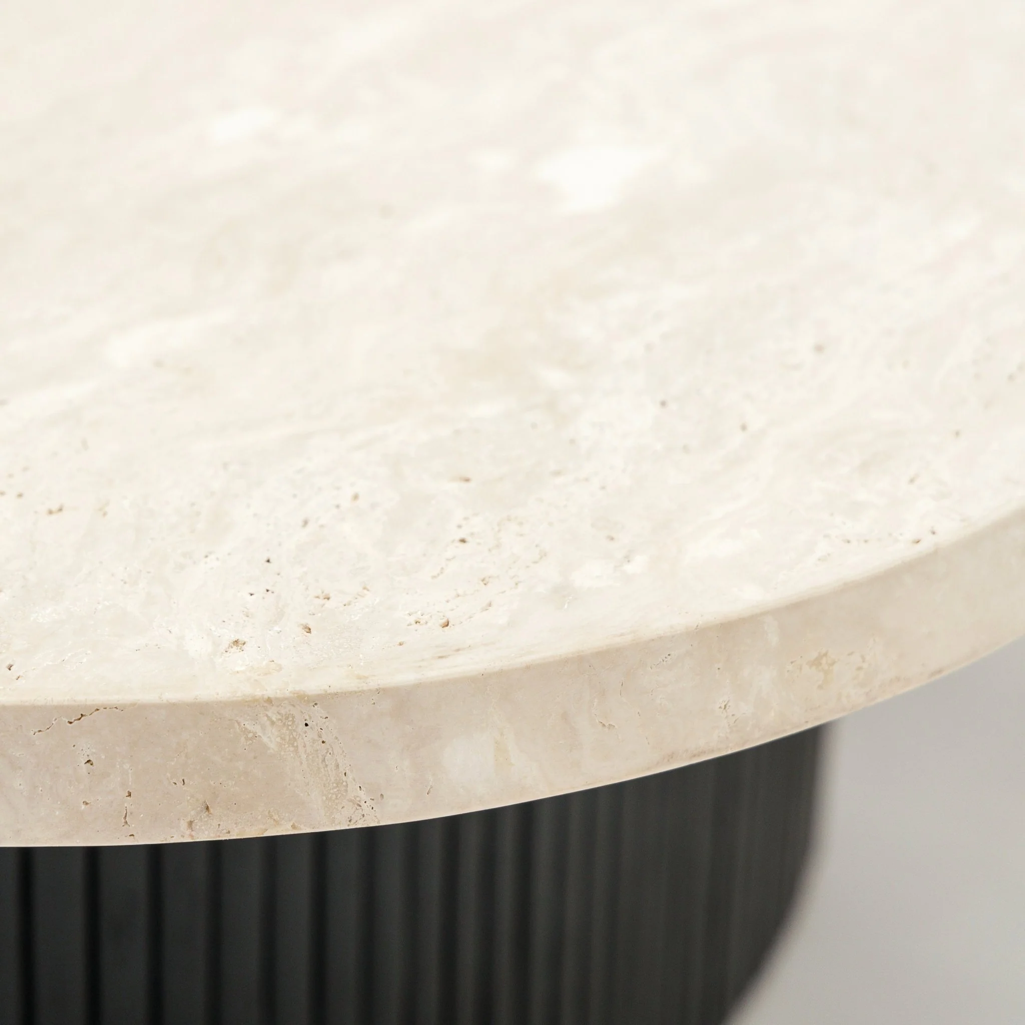 Gion Coffee Table 95 - Black Oak & Travertine - Image 7