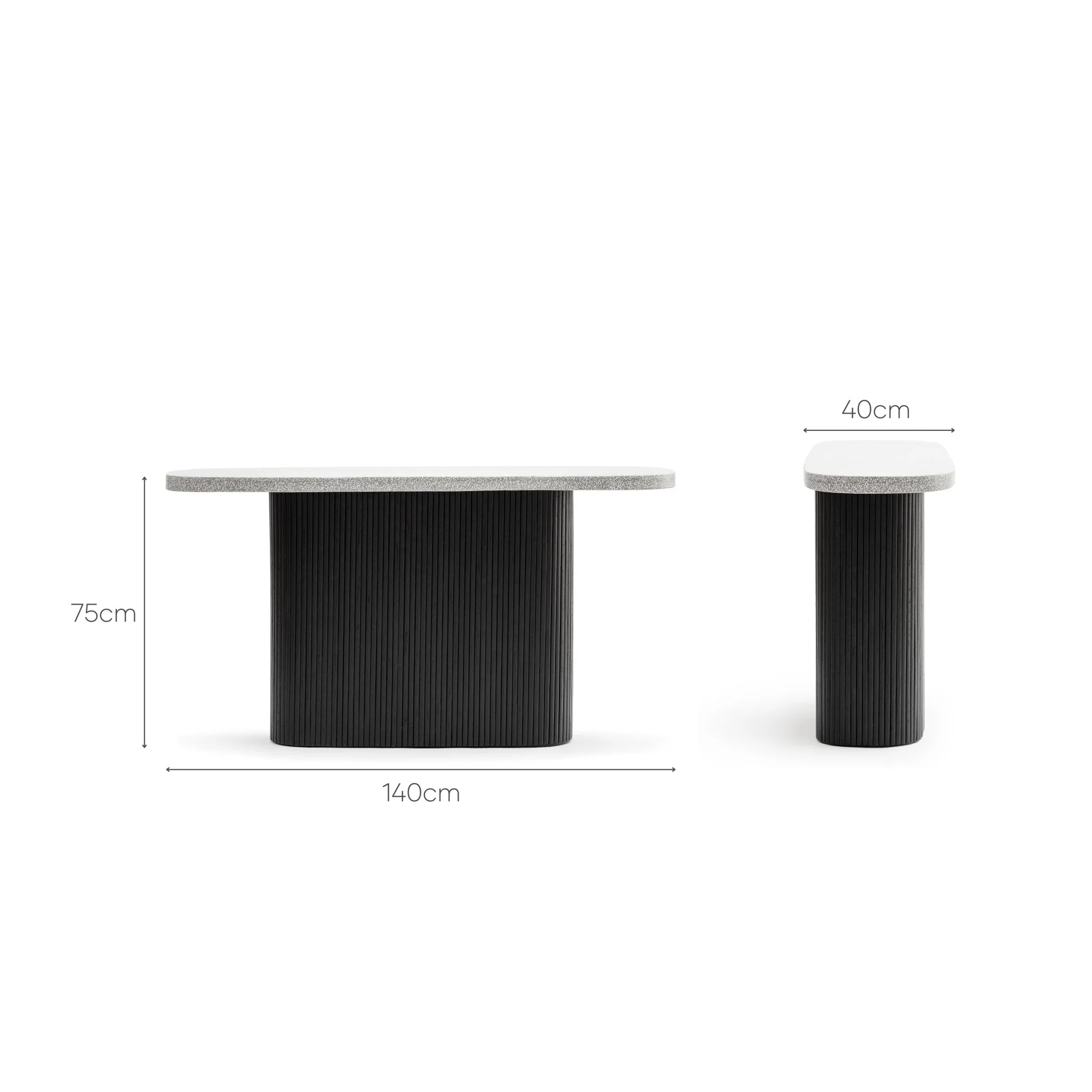 Gion Console 140 - Black & Warm Grey - Image 9