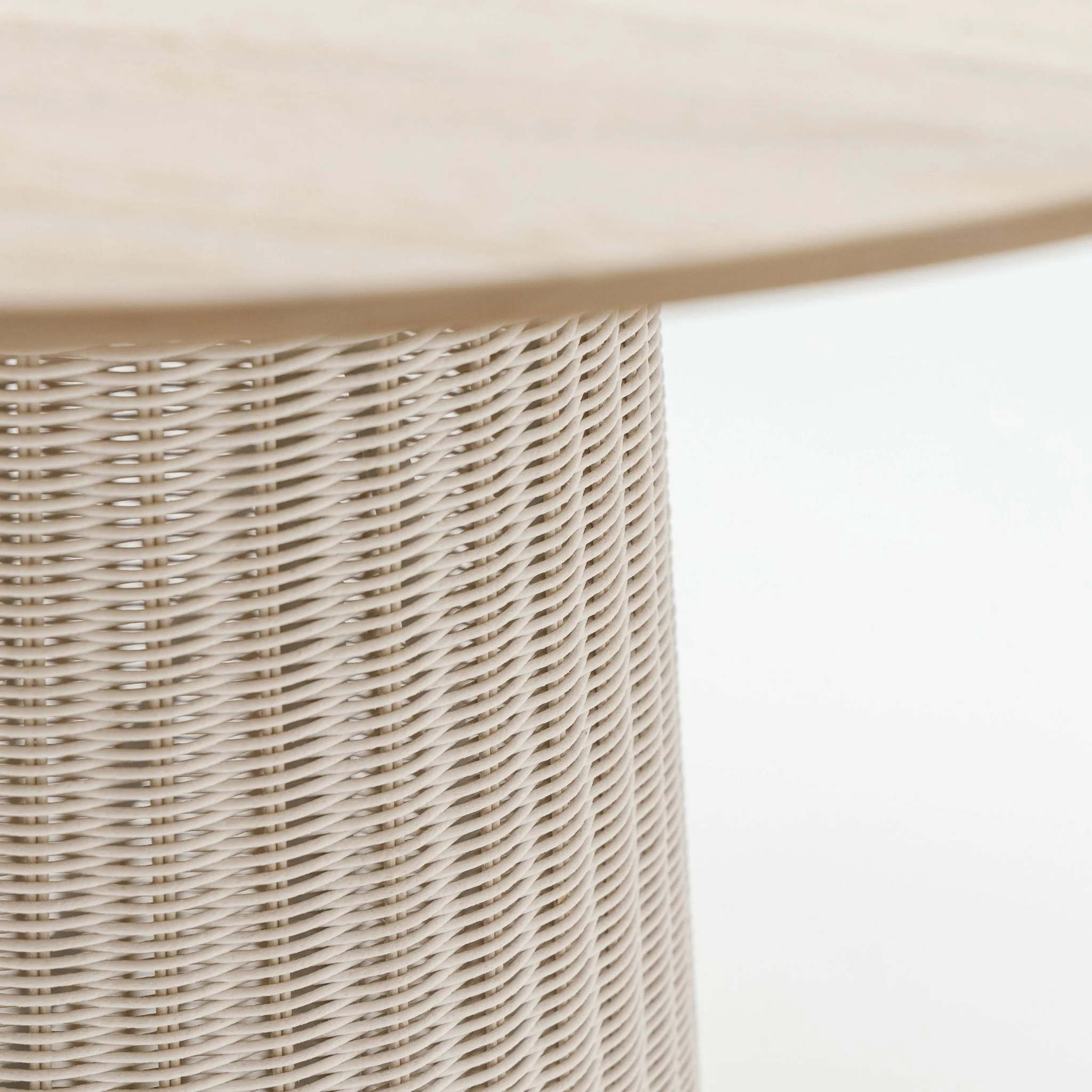 Girona Bistro Table - Aged Teak & Chalk - Image 3