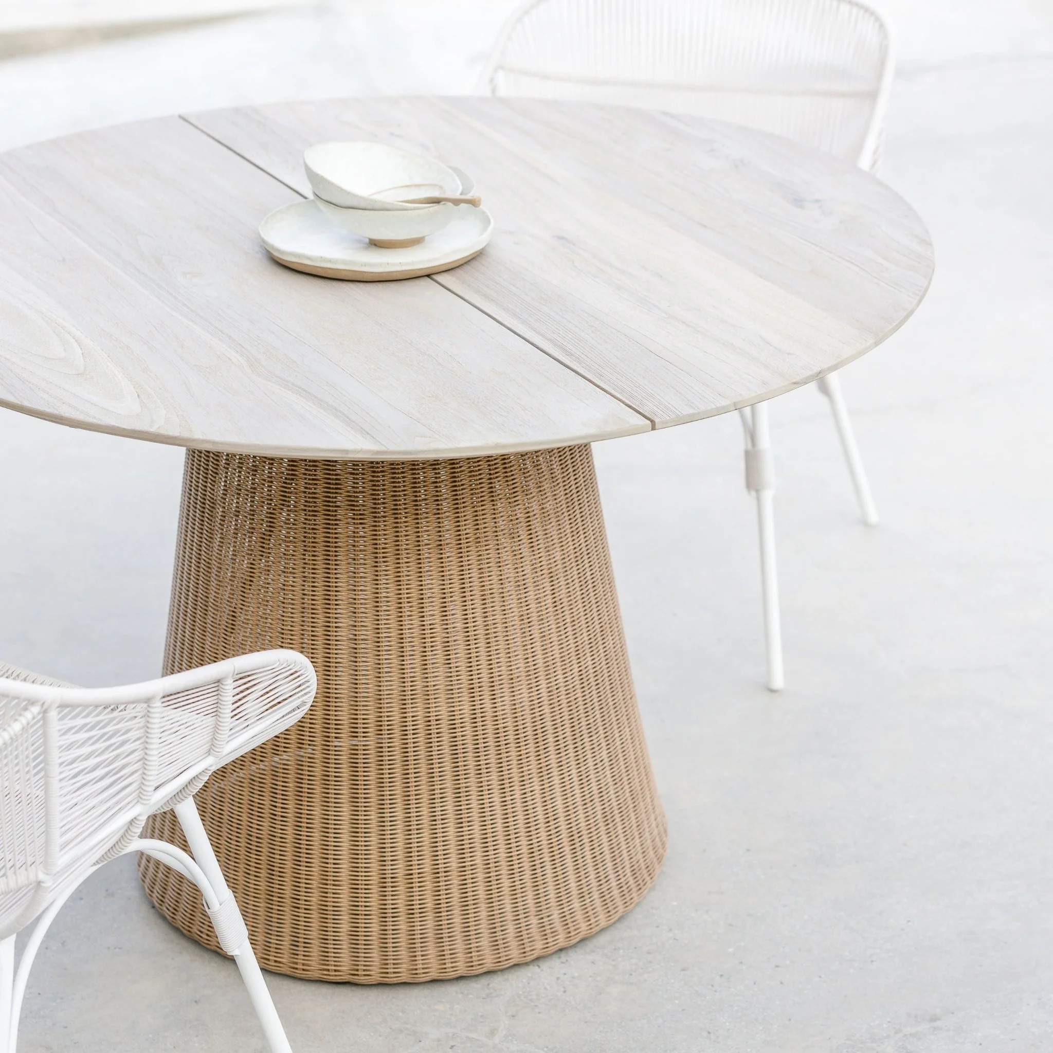 Girona Dining Table - Age Teak & Natural - Image 11