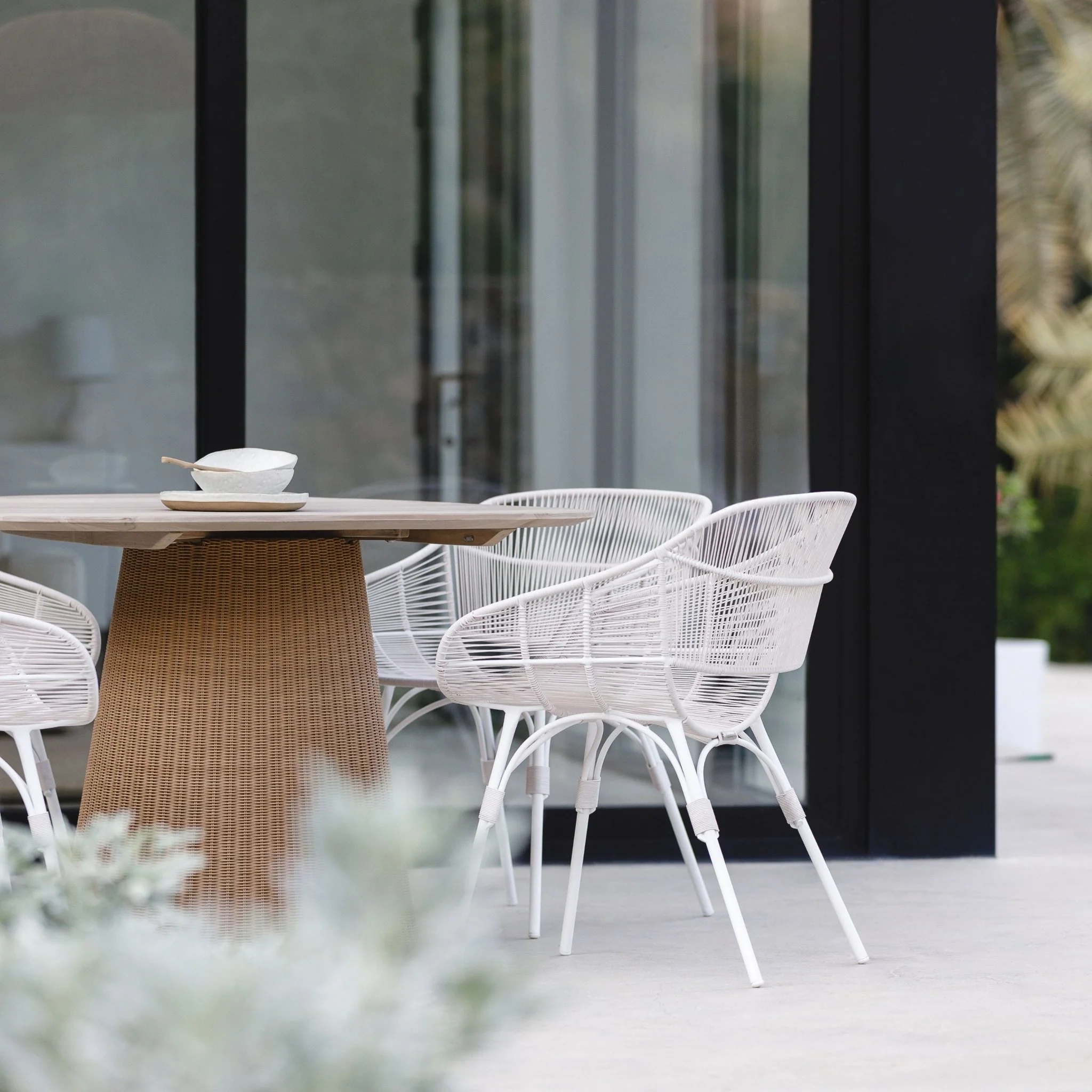 Girona Dining Table - Age Teak & Natural - Image 2