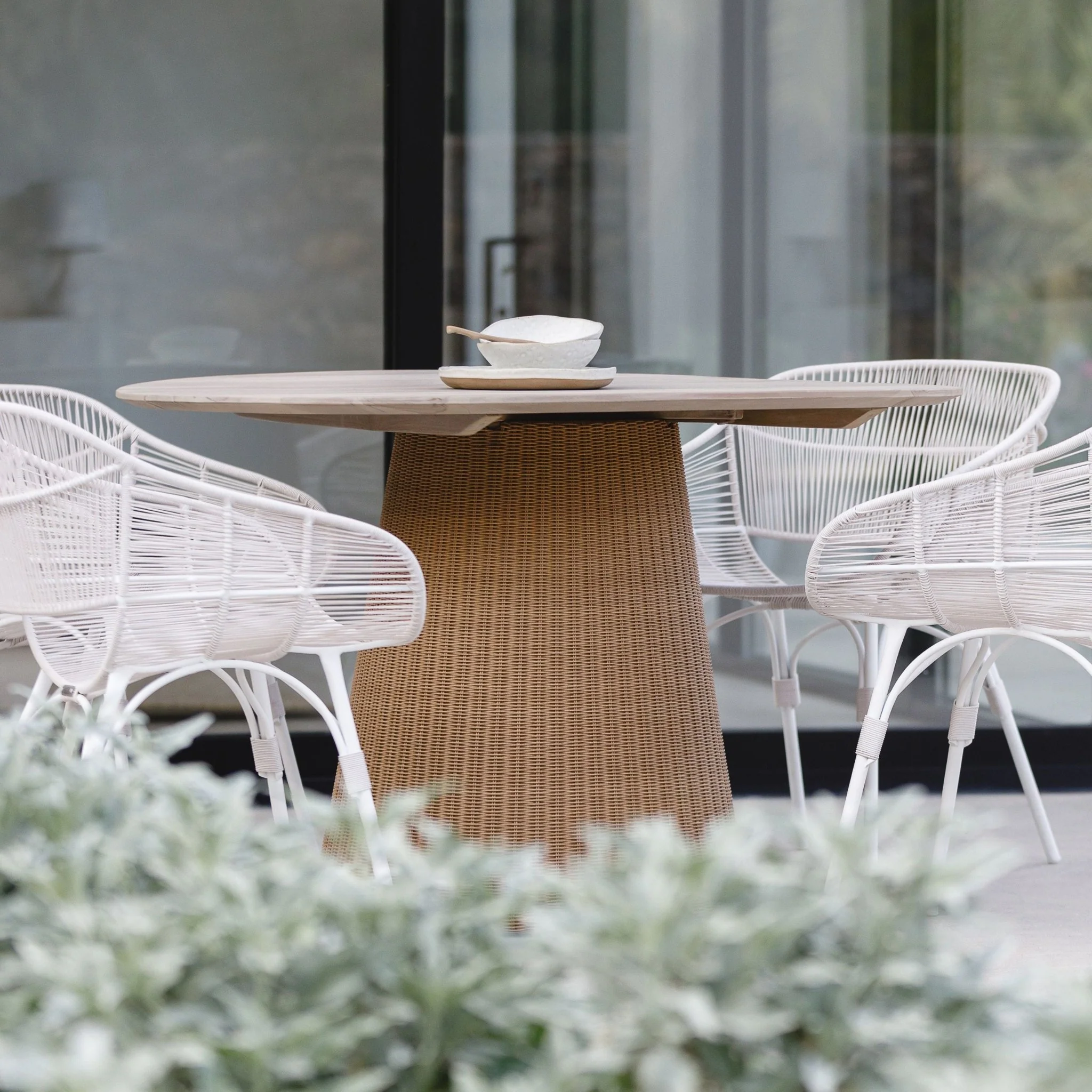 Girona Dining Table - Age Teak & Natural - Image 4