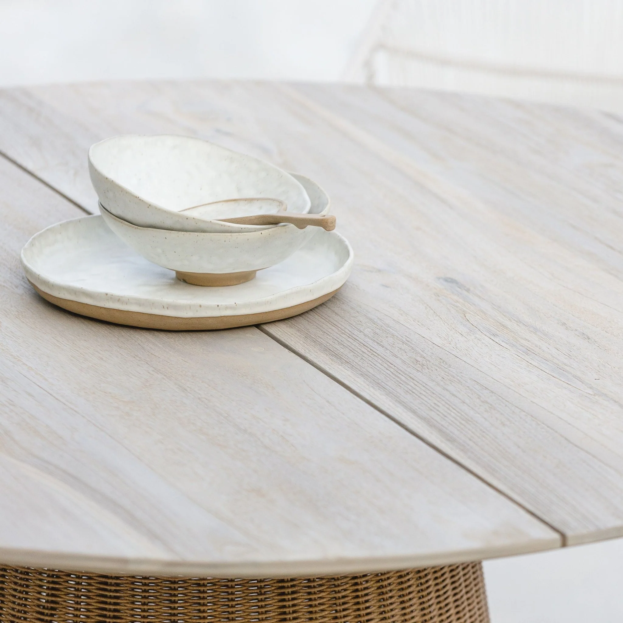 Girona Dining Table - Age Teak & Natural - Image 7