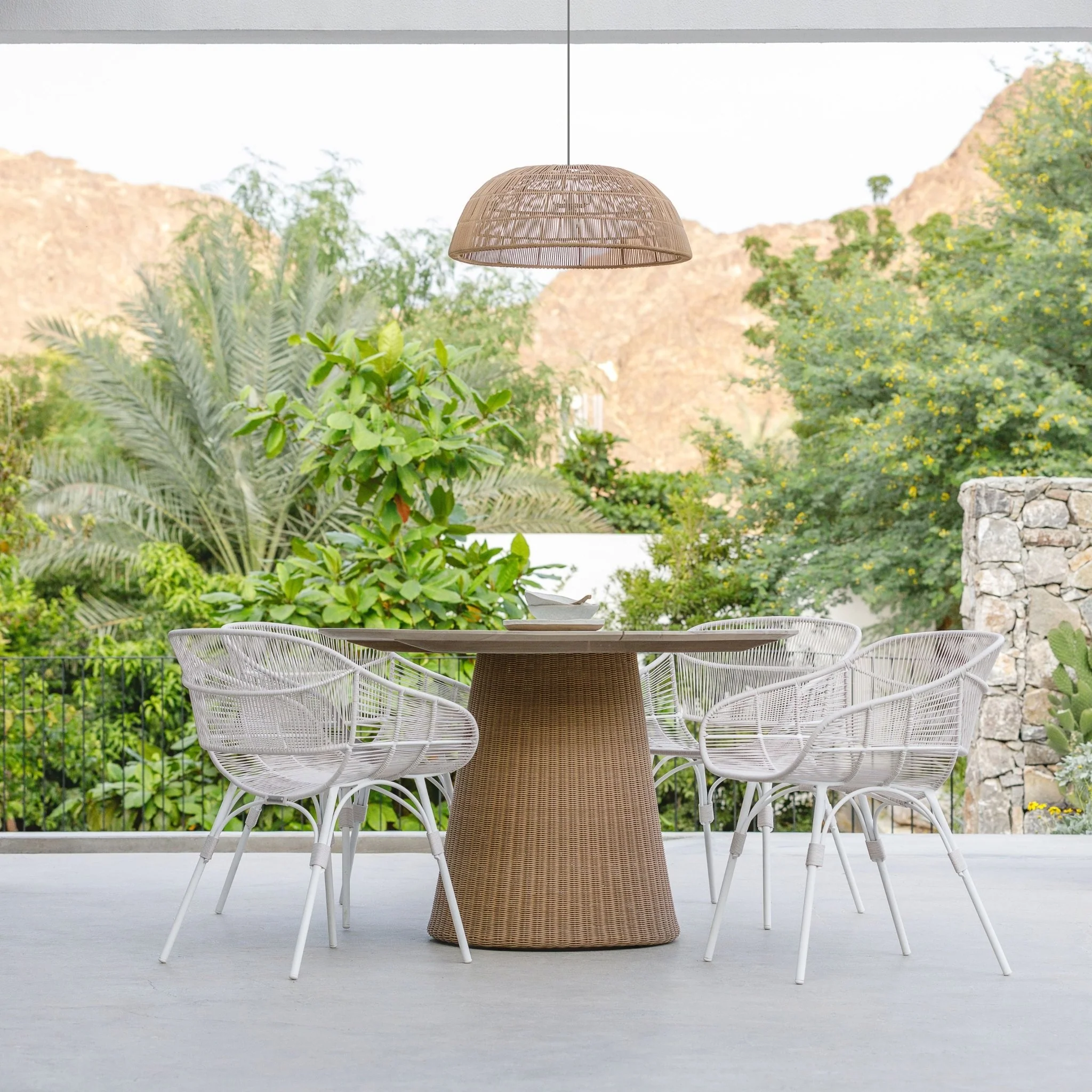 Girona Dining Table - Honey & Natural - Image 2