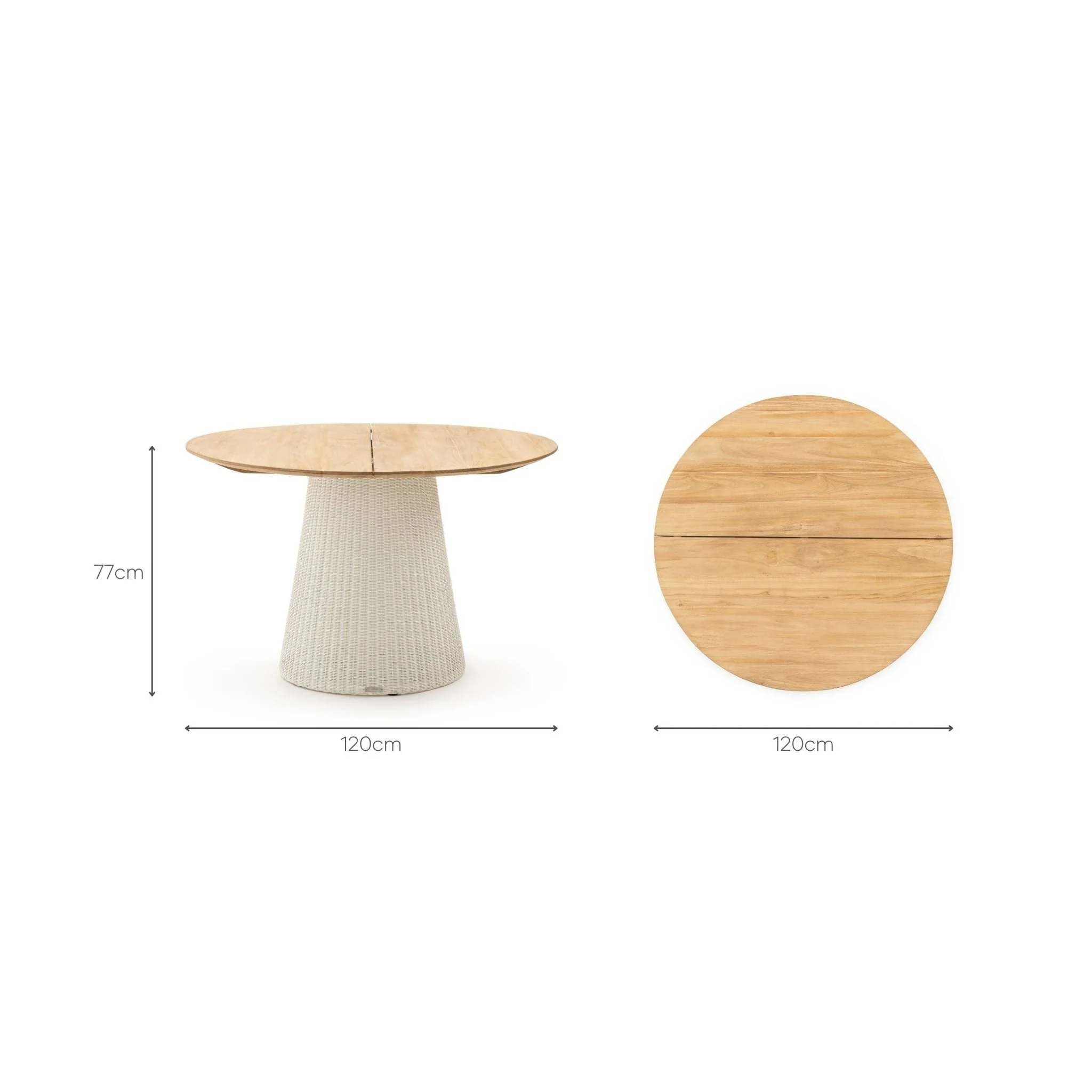 Girona Dining Table - Honey & Stonewhite - Image 19