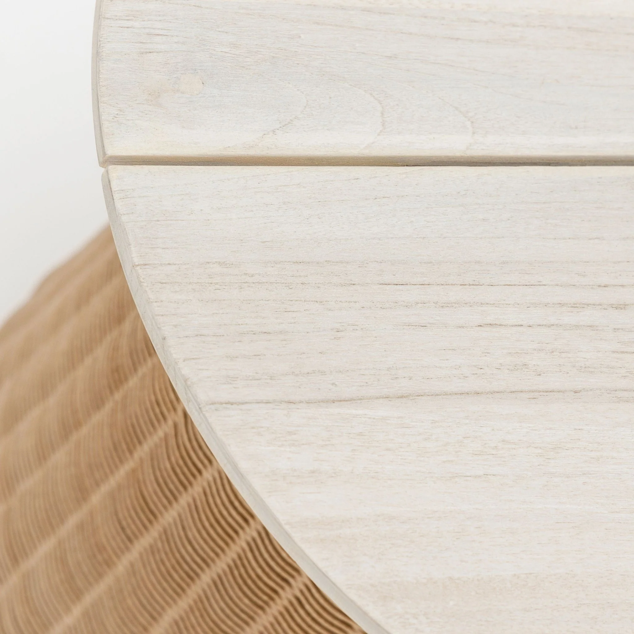 Girona Side Table - Aged Teak & Natural - Image 6