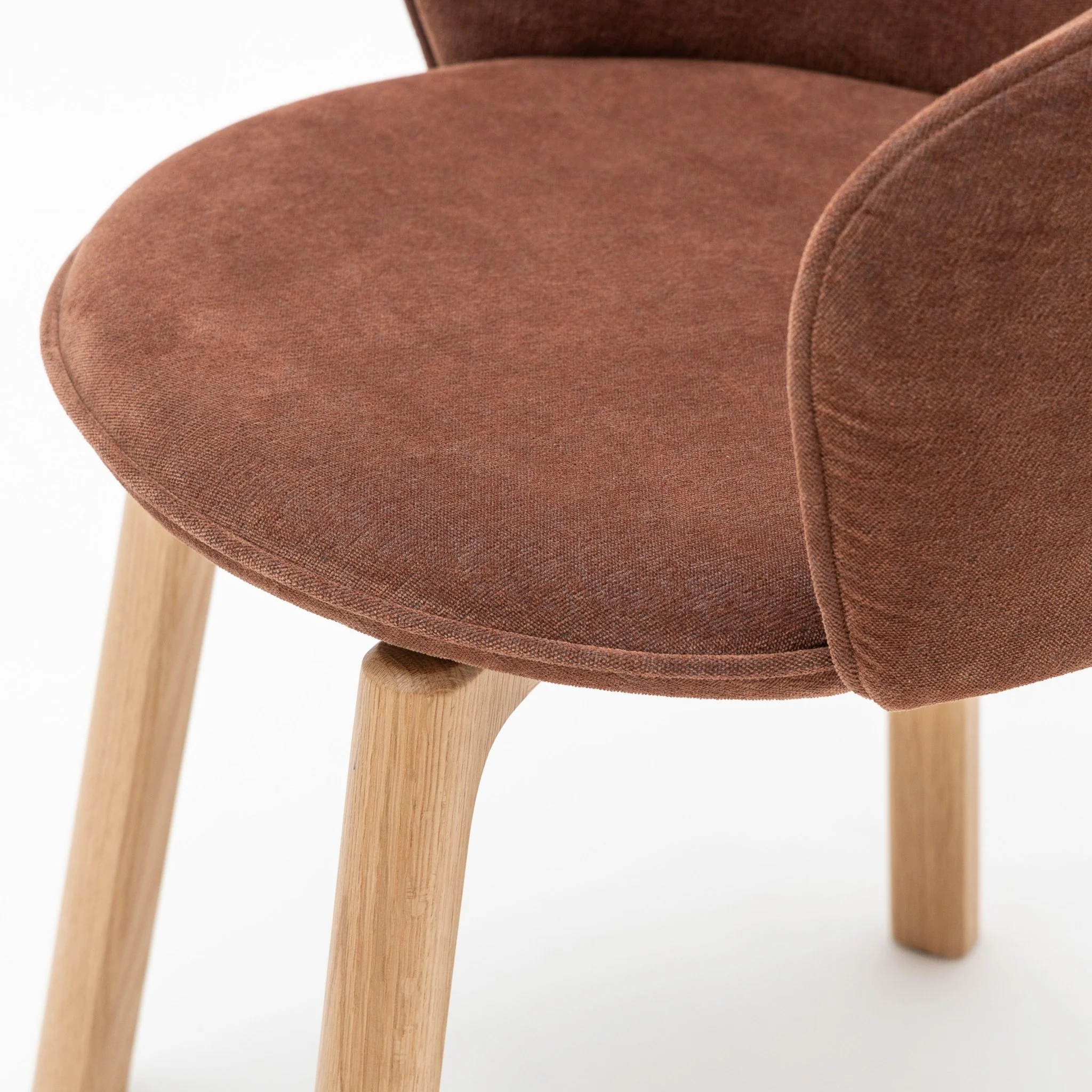 Glide Chair  - Light Oak & Russet - Image 6