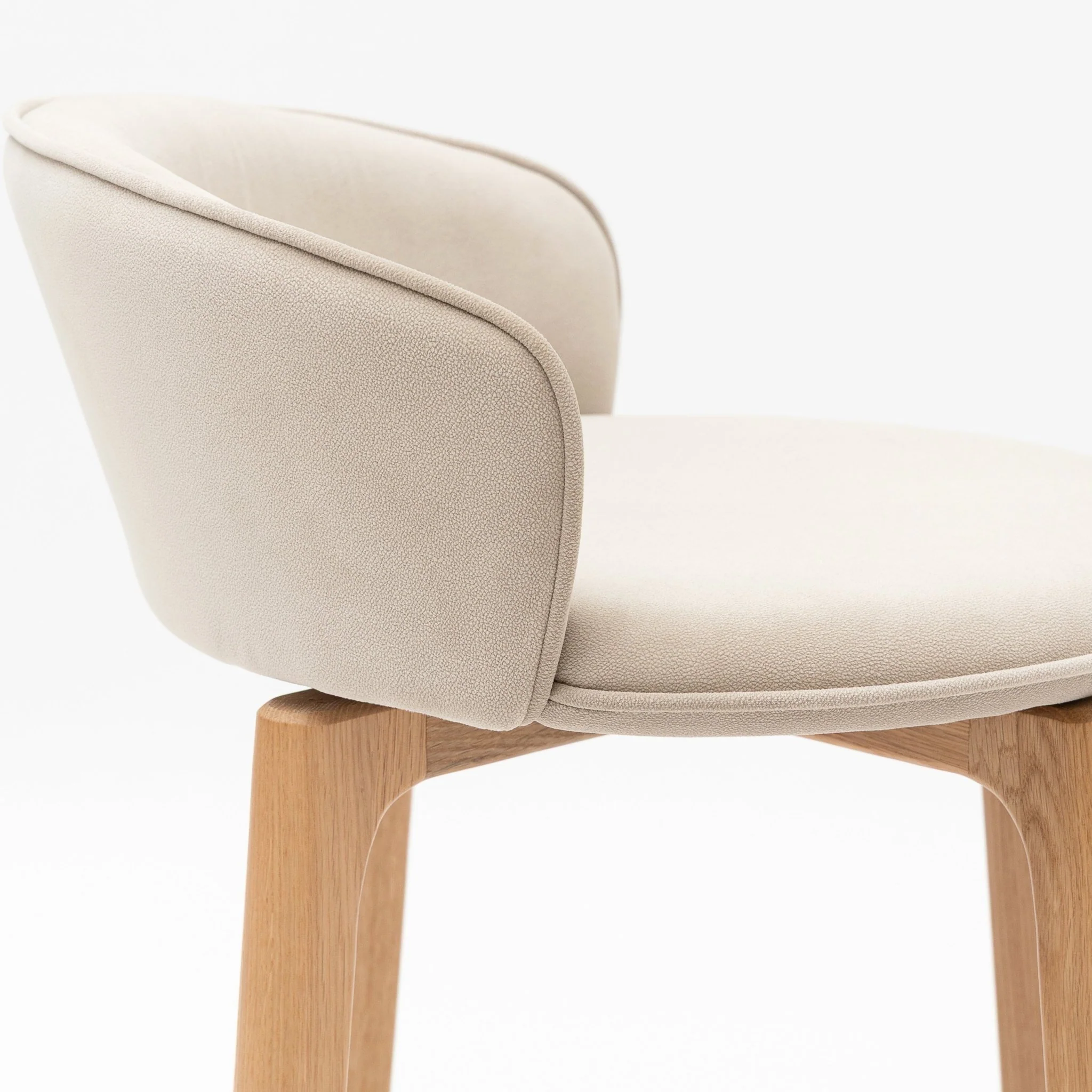 Glide Counter Chair - Light Oak & Ecru - Image 6