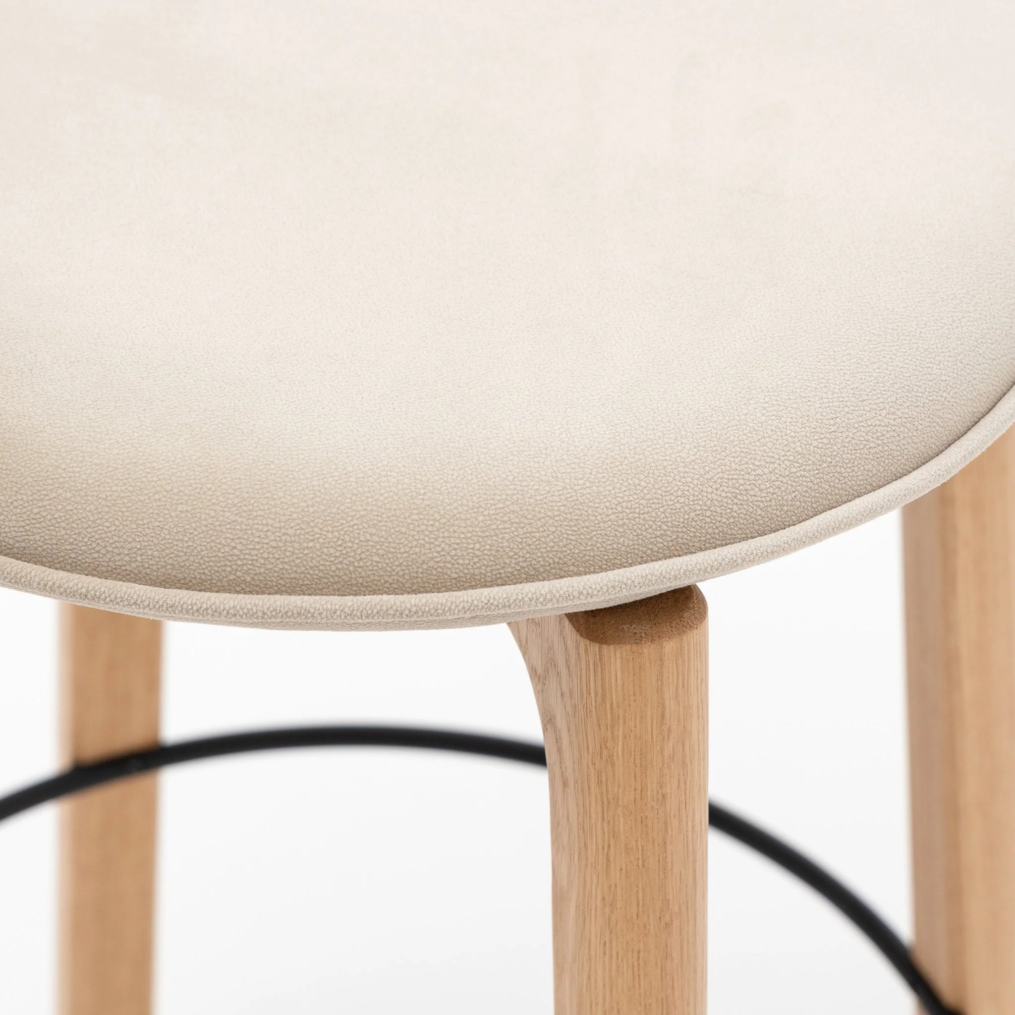 Glide Counter Chair - Light Oak & Ecru - Image 7