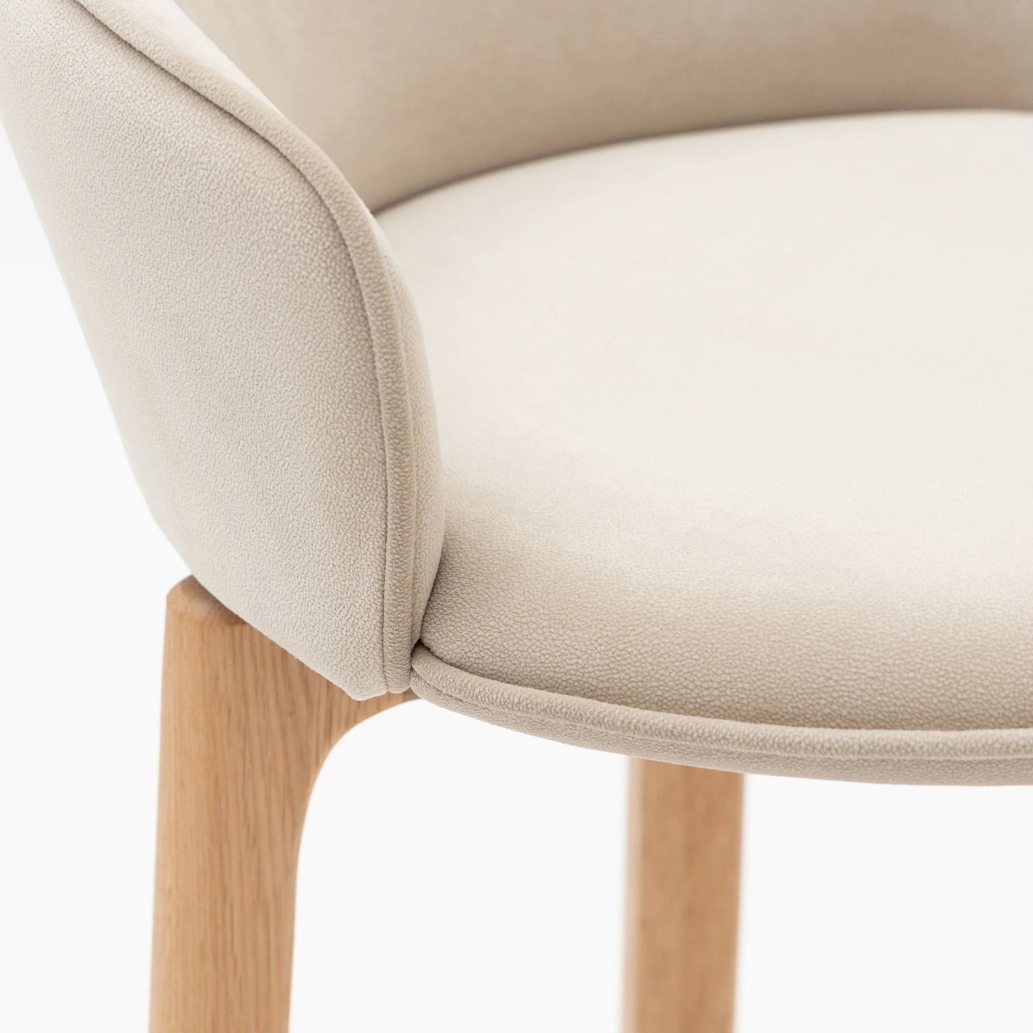Glide Counter Chair - Light Oak & Ecru - Image 8