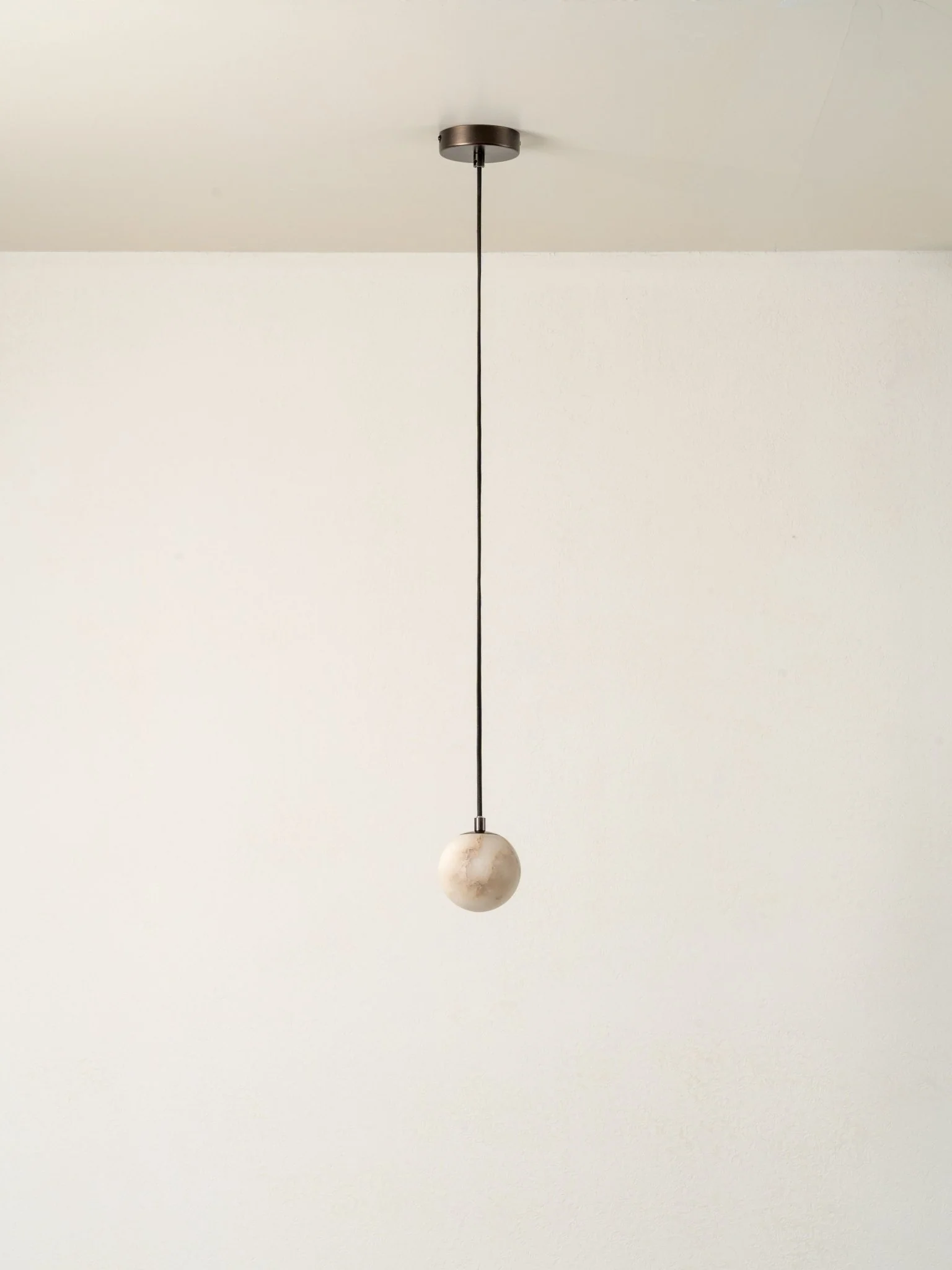 Globa - Alabaster Glass And Bronze Ceiling Pendant
