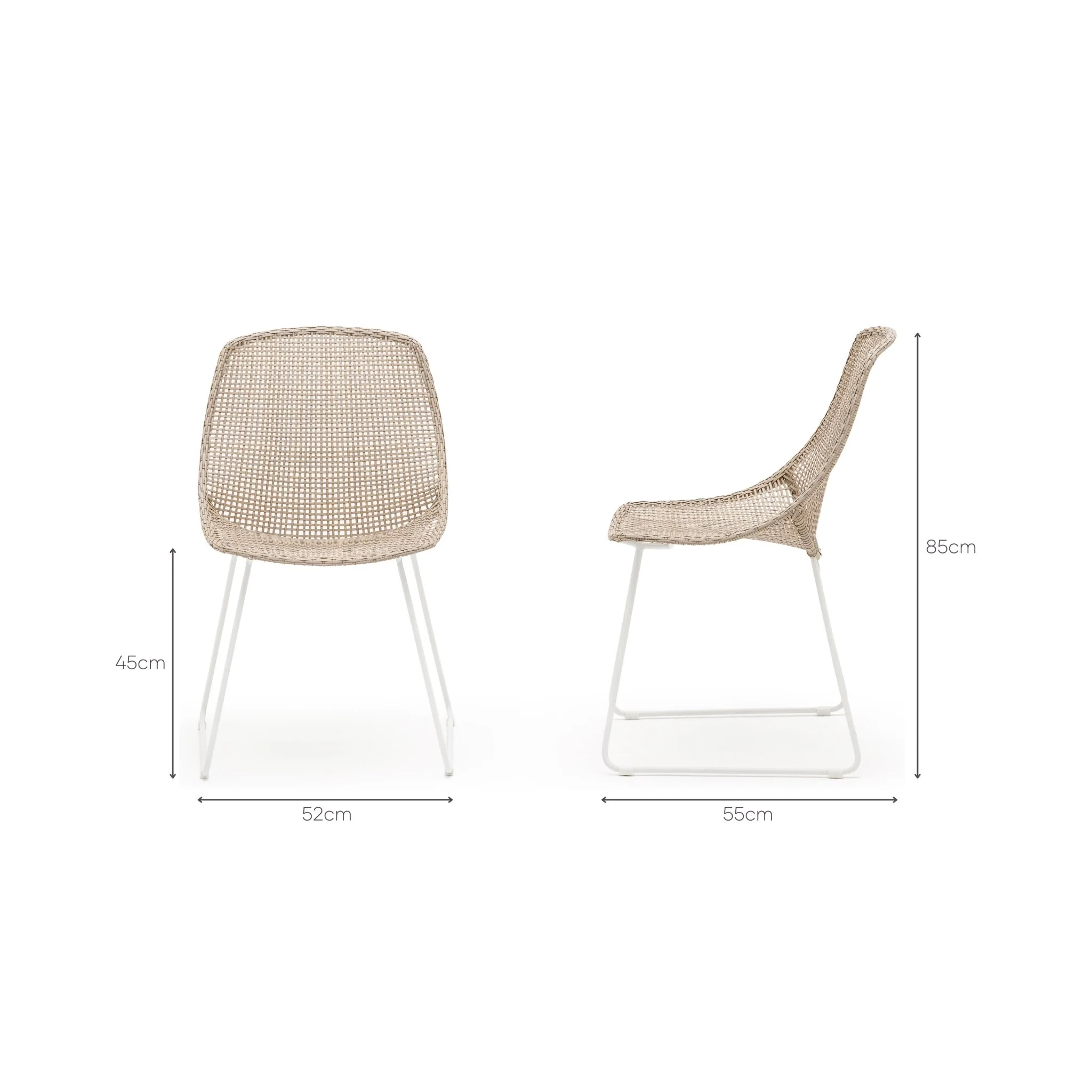 Grace Dining Chair - Stonewhite & Linen - Image 17