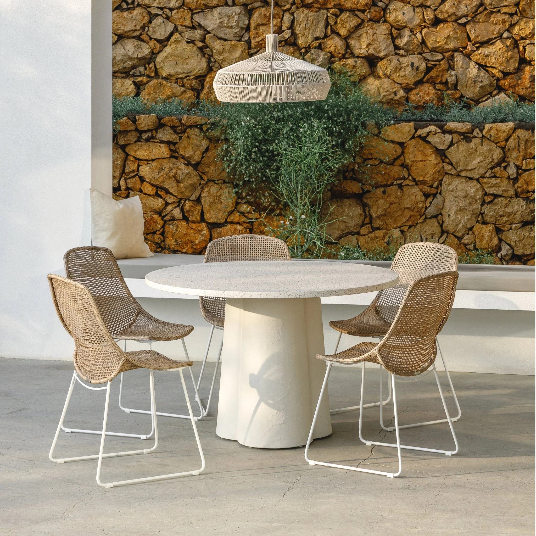 Grace Dining Chair - Stonewhite & Linen - Image 2