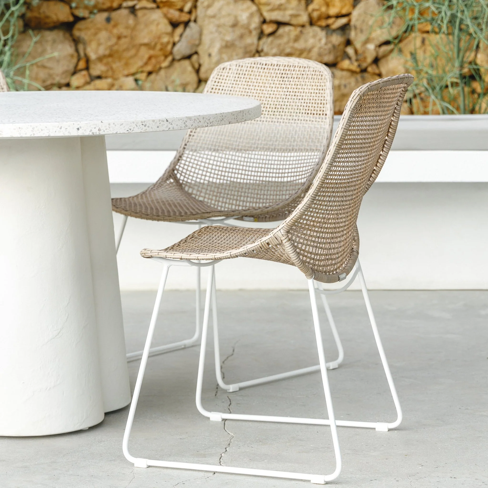 Grace Dining Chair - Stonewhite & Linen - Image 6