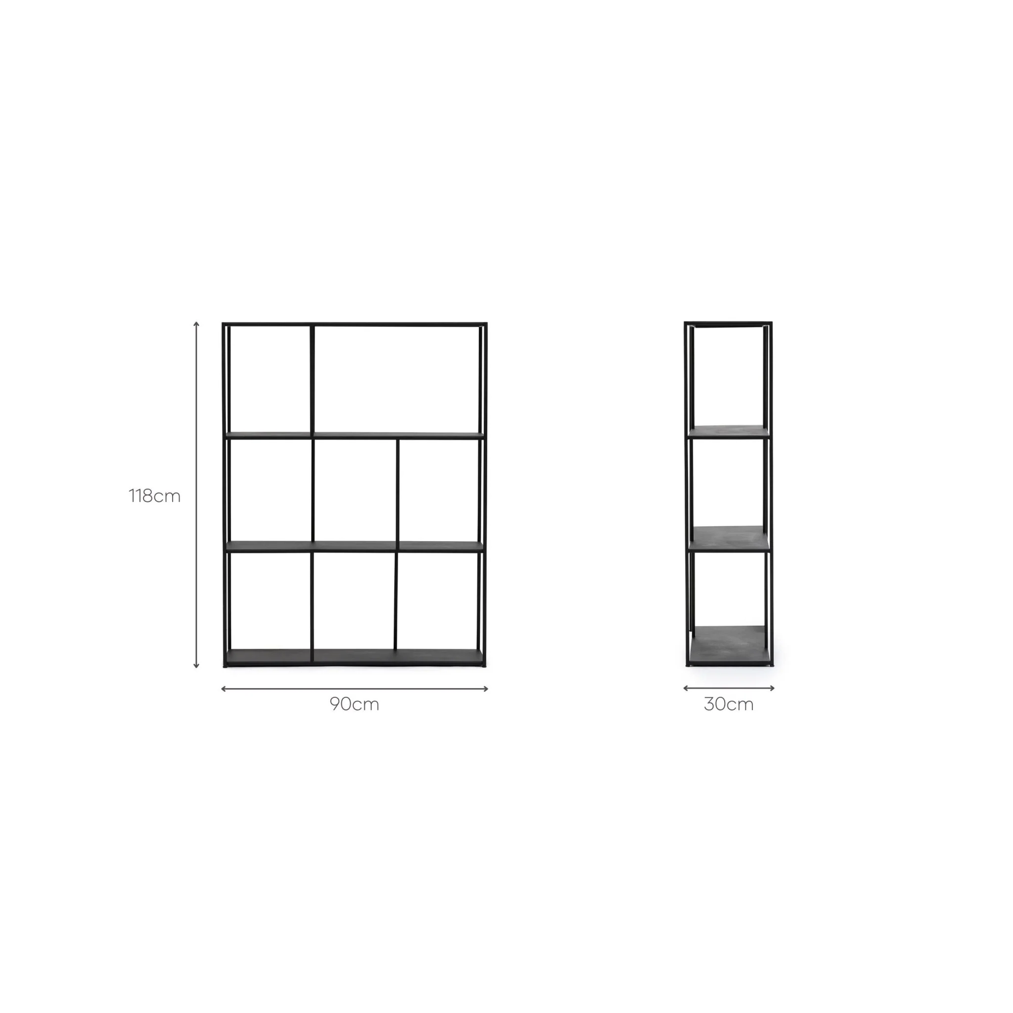 Grillo Shelf Low - Black - Image 9