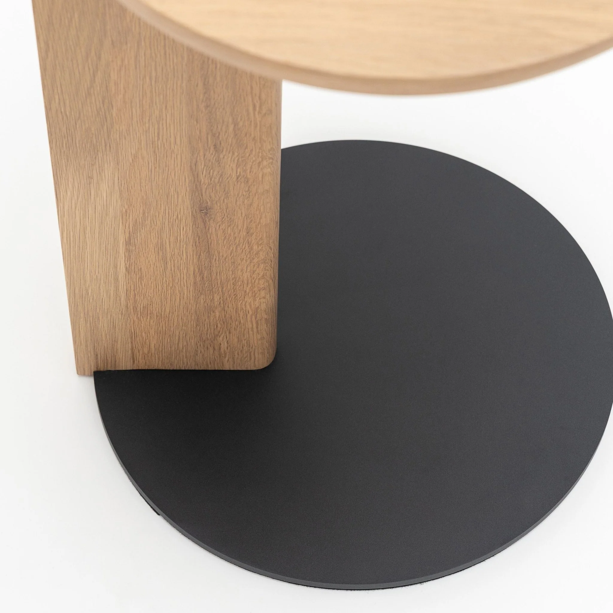 Guild Side Table - Blonde Oak and Black - Image 4