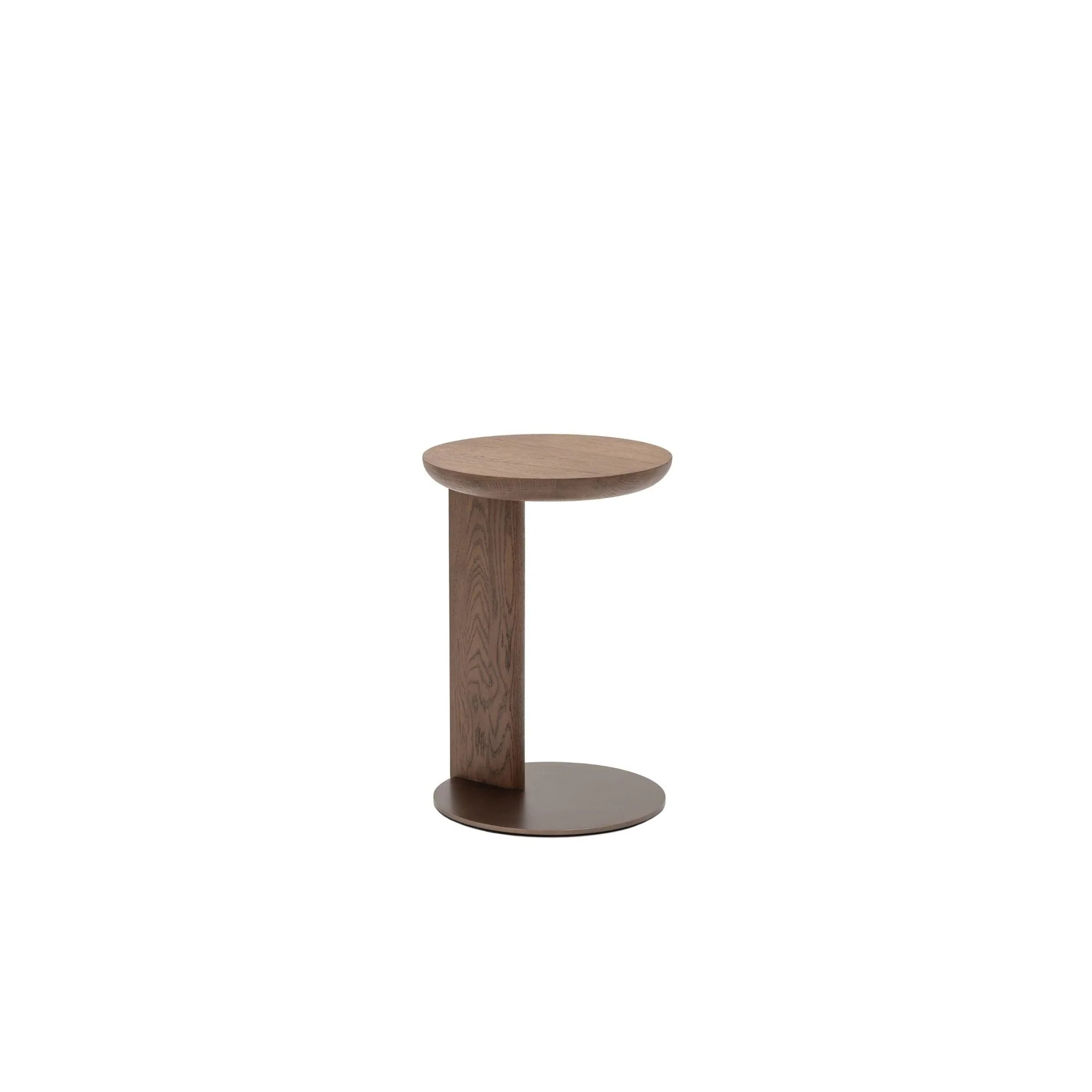 Guild Side Table - Latte Oak and Bronze