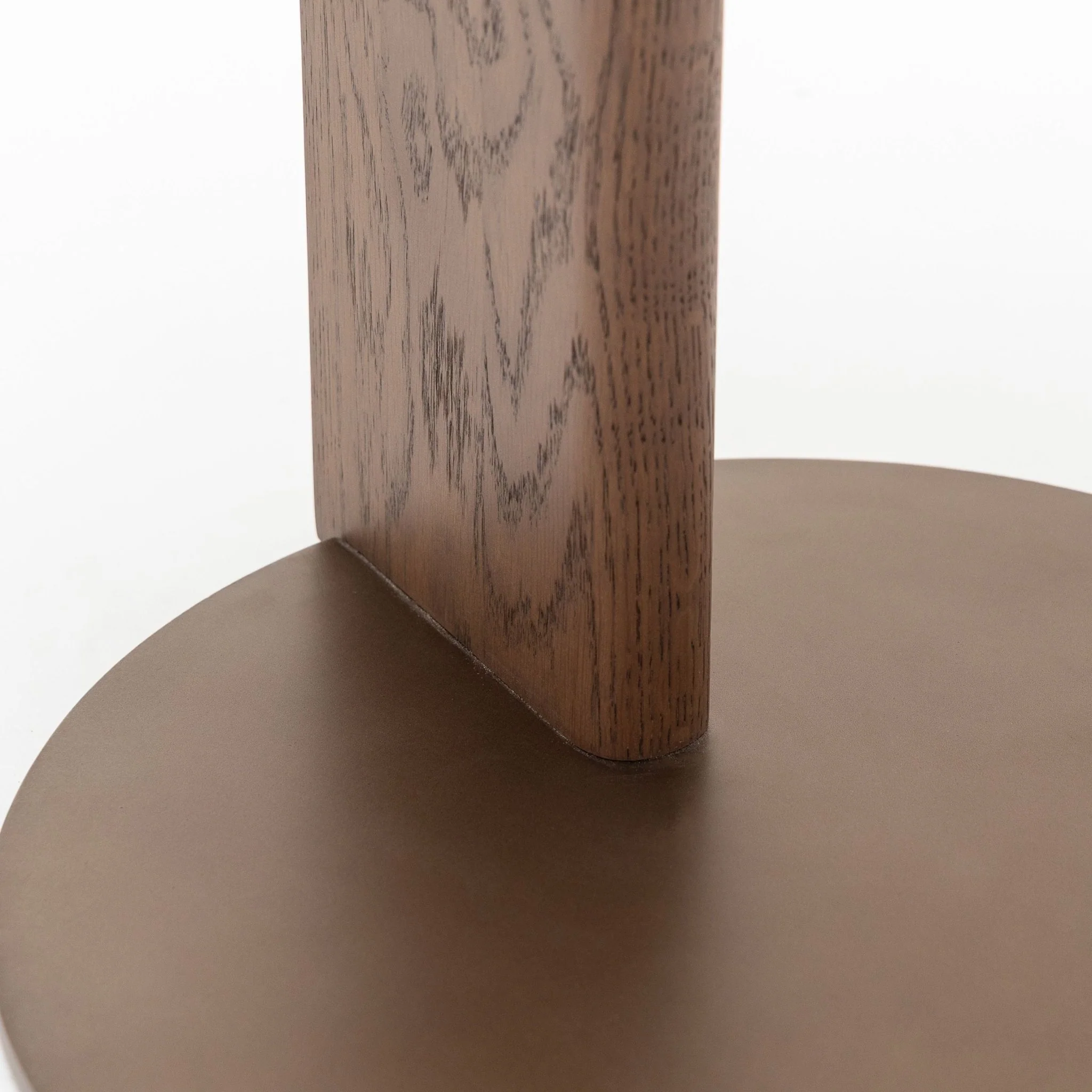 Guild Side Table - Latte Oak and Bronze - Image 8