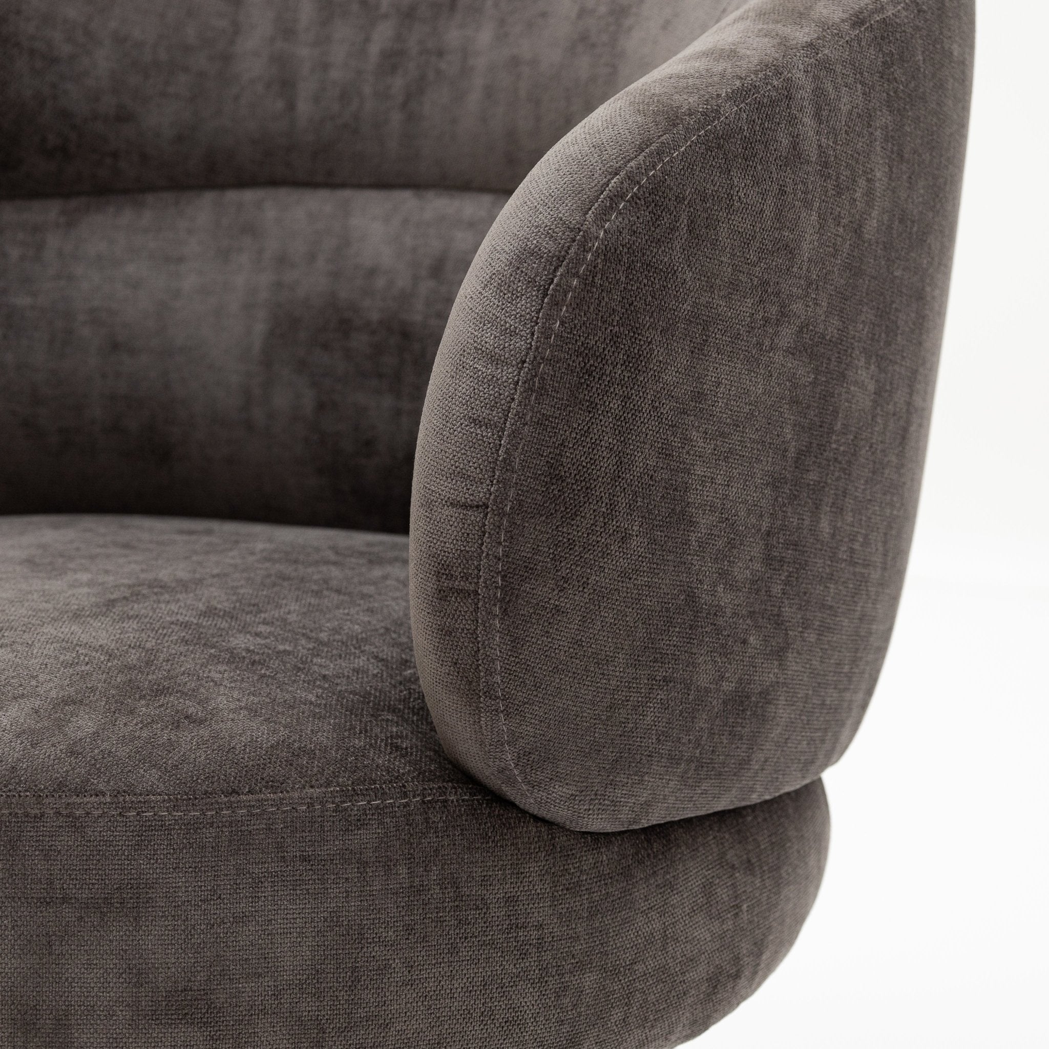 Gwen Swivel Chair - Ebony - Image 5