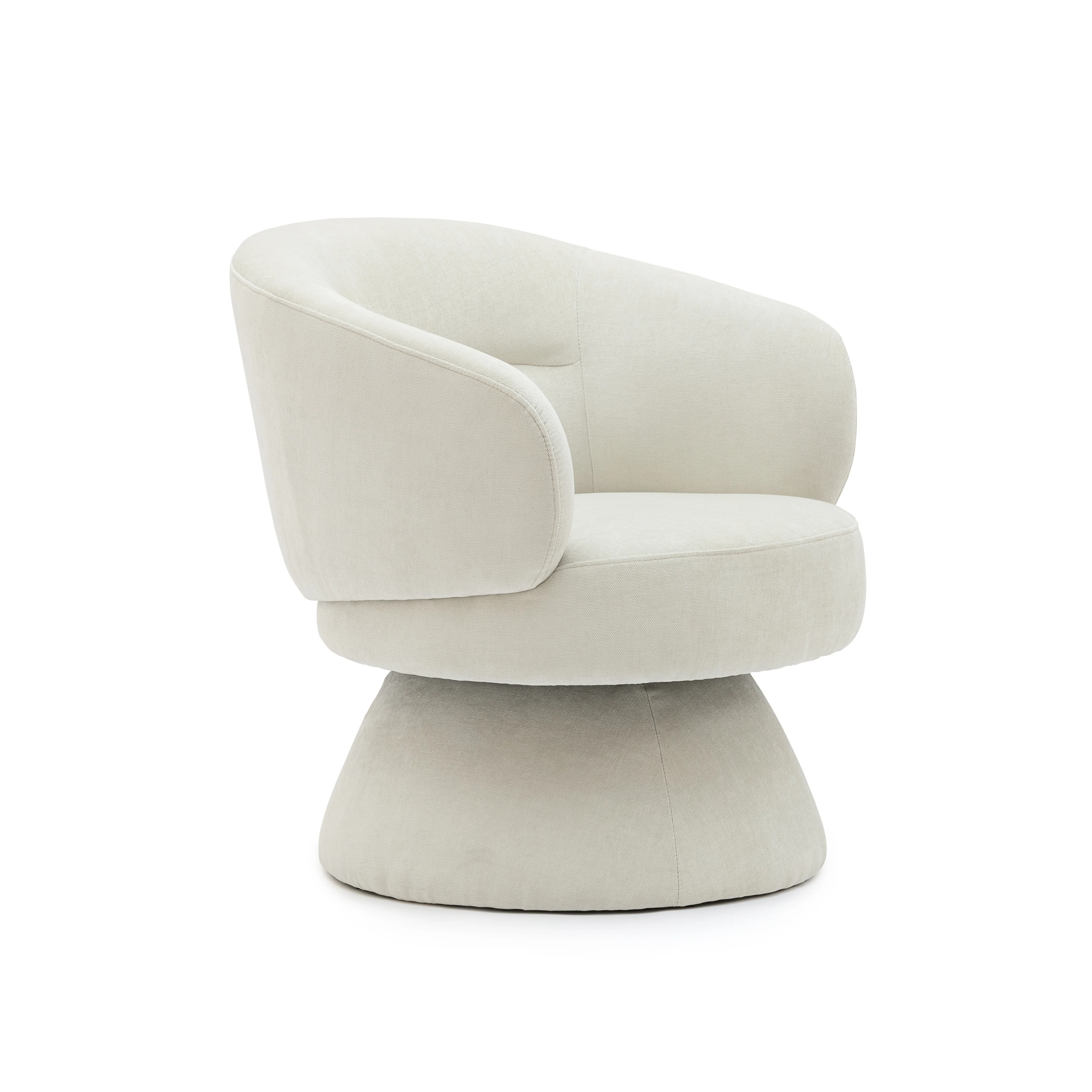 Gwen Swivel Chair - Ivory