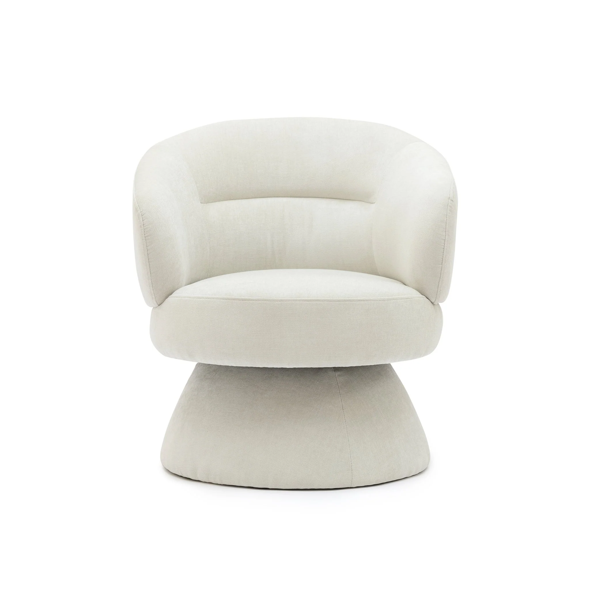 Gwen Swivel Chair - Ivory - Image 2