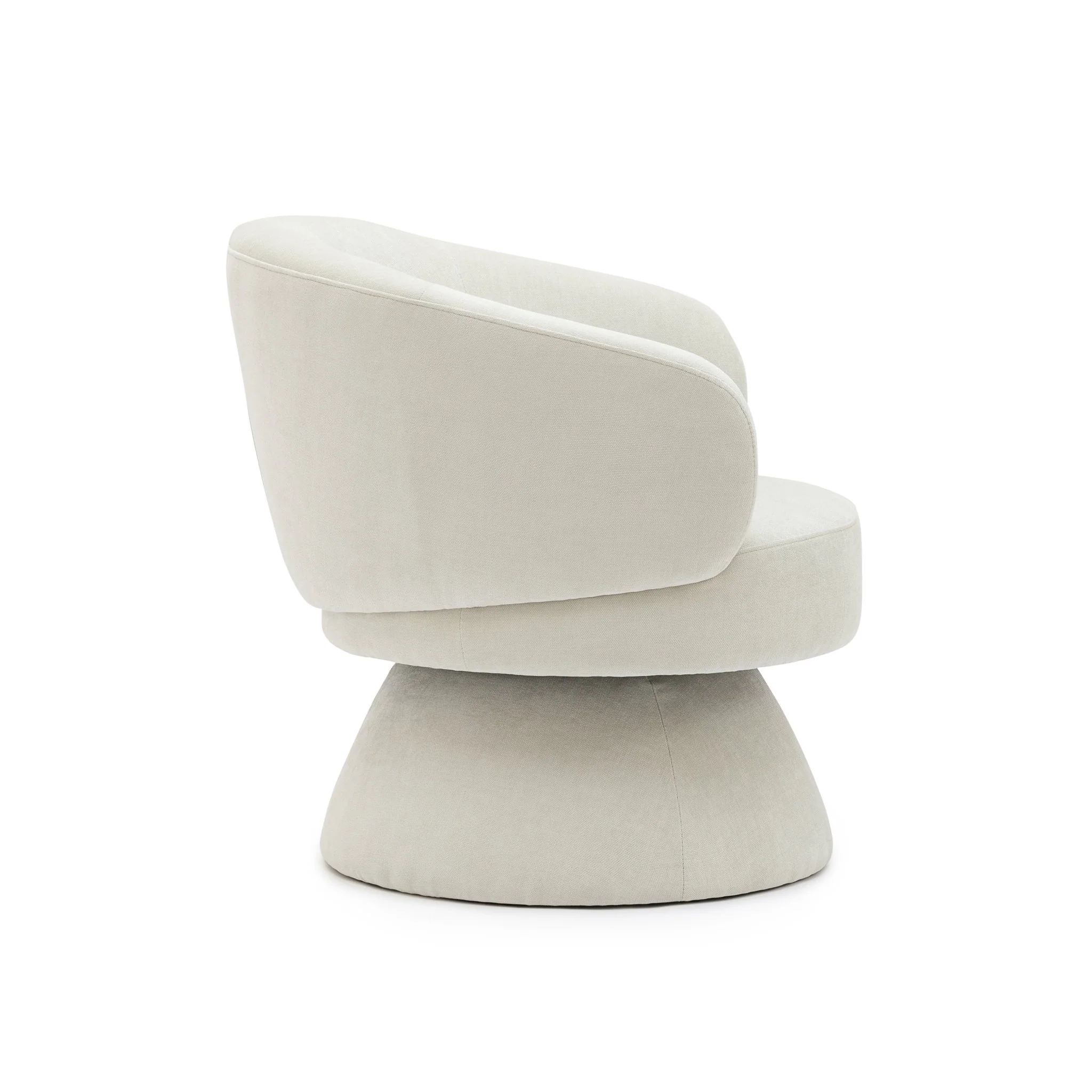 Gwen Swivel Chair - Ivory - Image 3