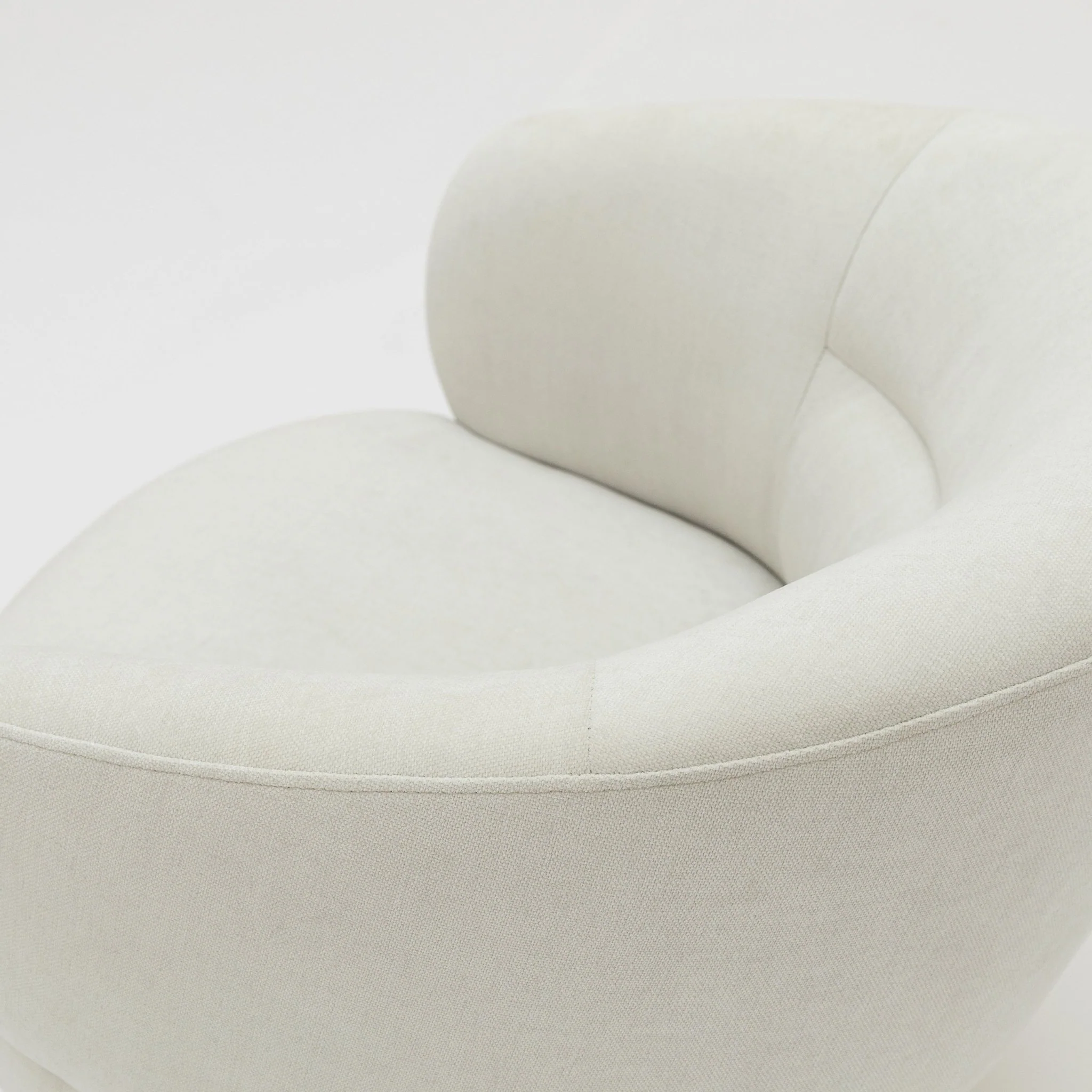 Gwen Swivel Chair - Ivory - Image 5