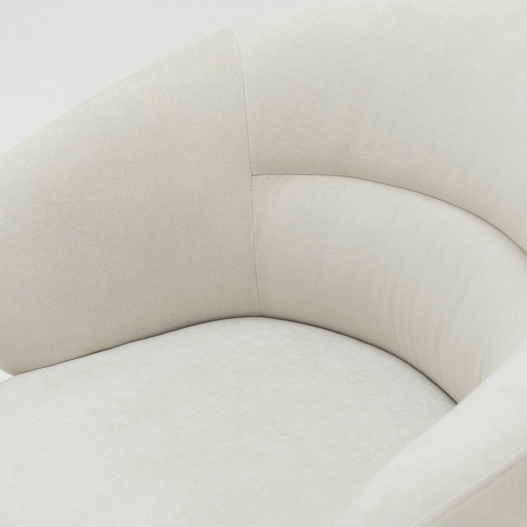 Gwen Swivel Chair - Ivory - Image 6