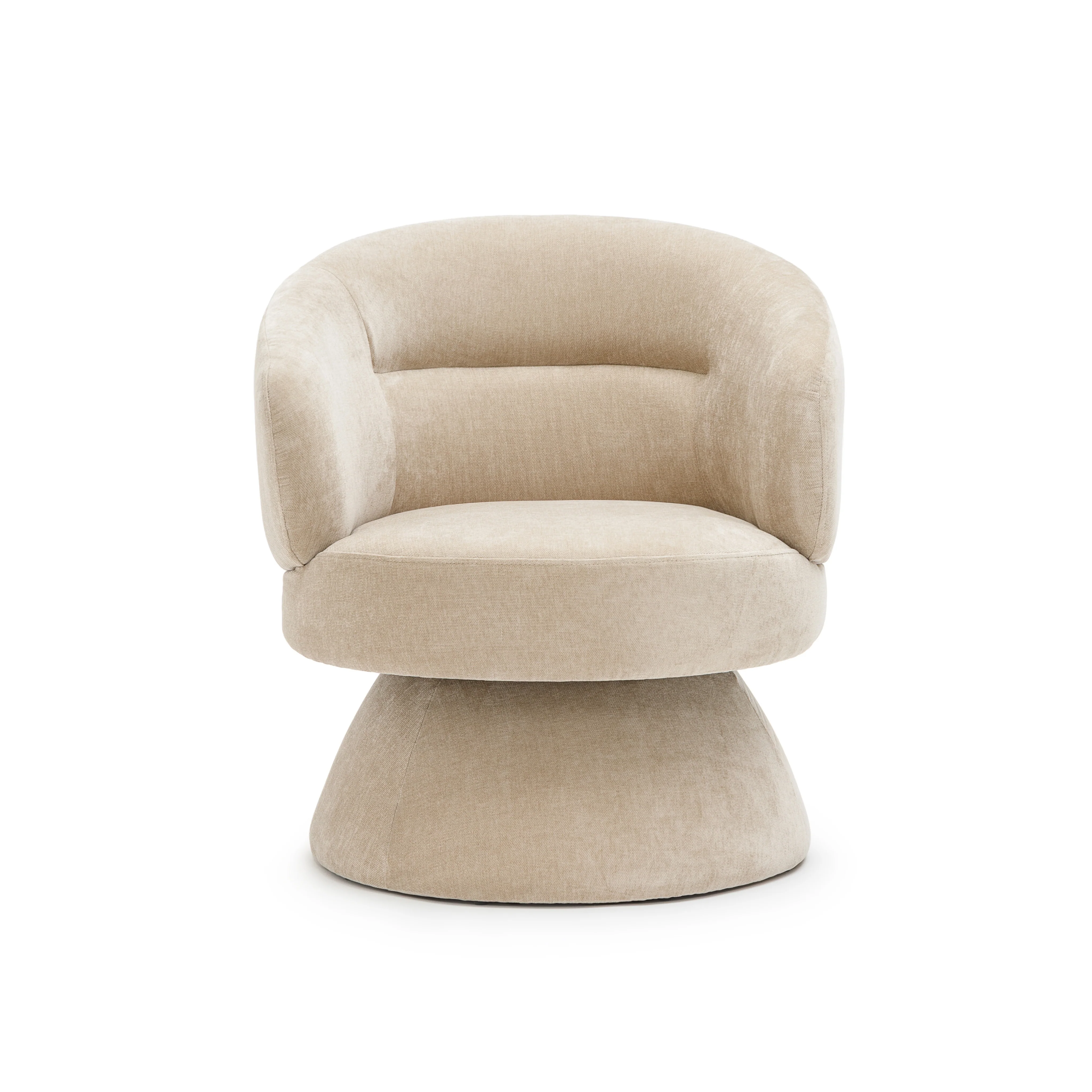 Gwen Swivel Chair - Latte - Image 2