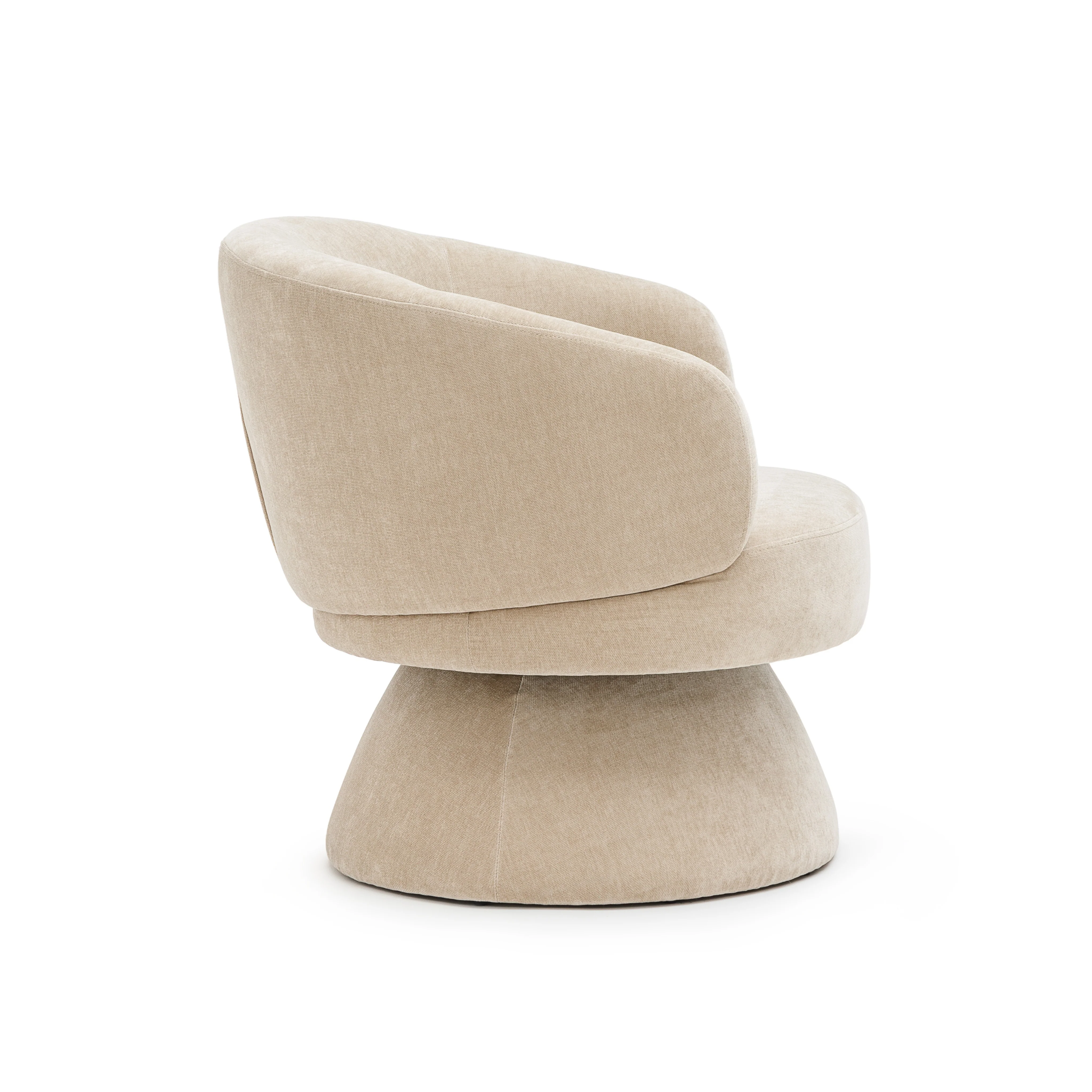 Gwen Swivel Chair - Latte - Image 3