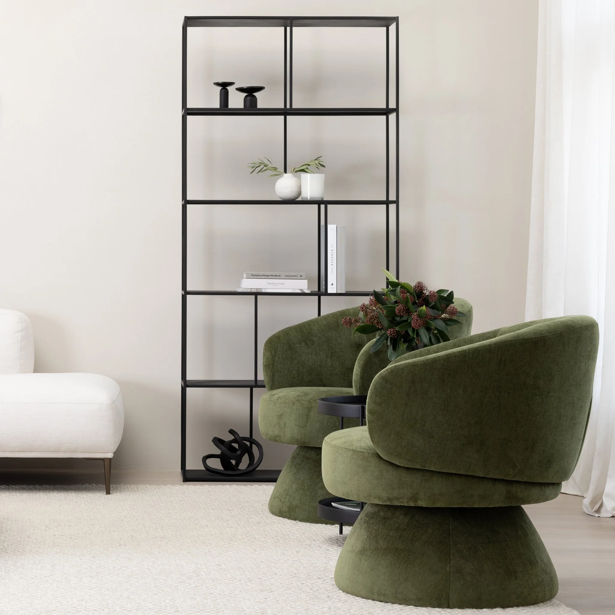 Gwen Swivel Chair - Moss - Image 8