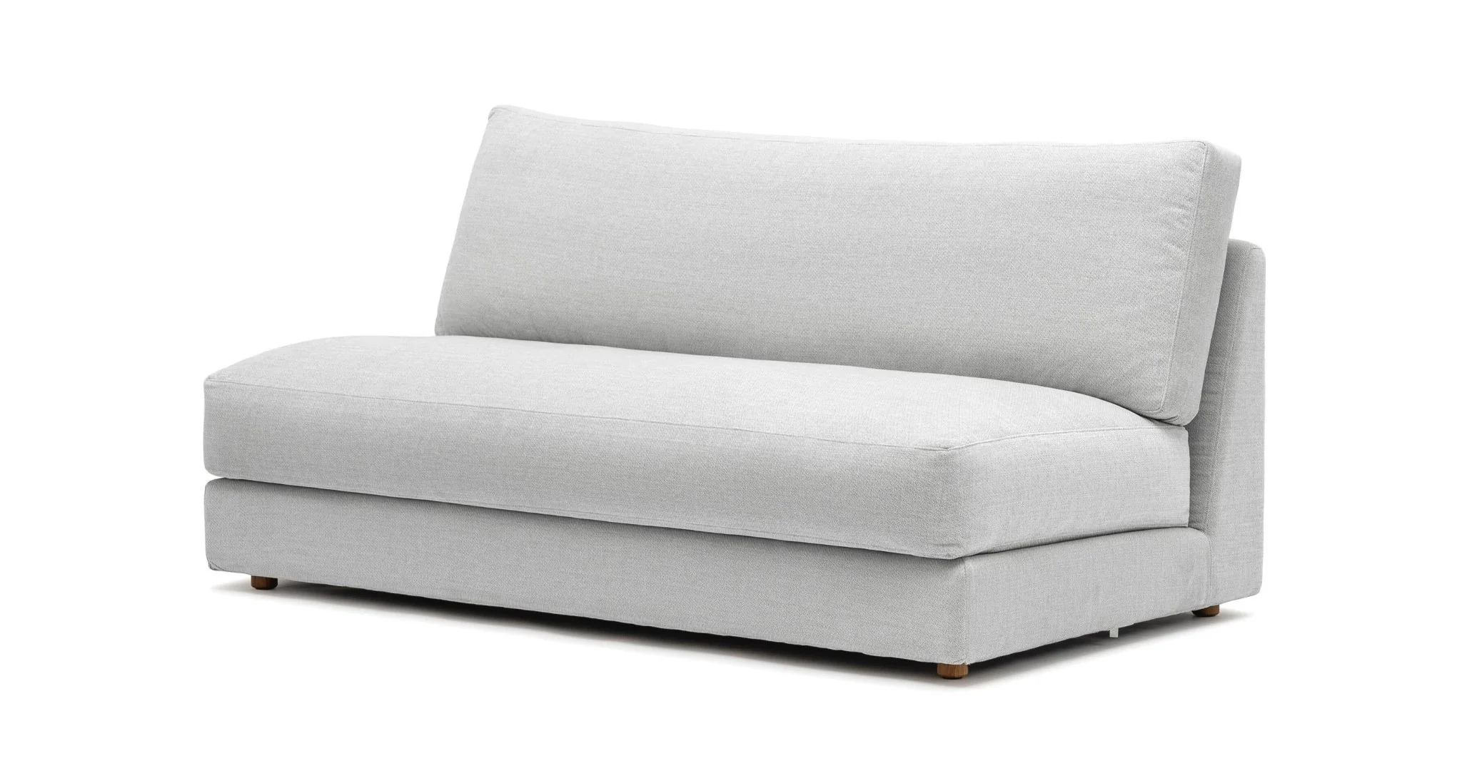 Hansen 2 Seater Armless - Alice Pearl - Image 3