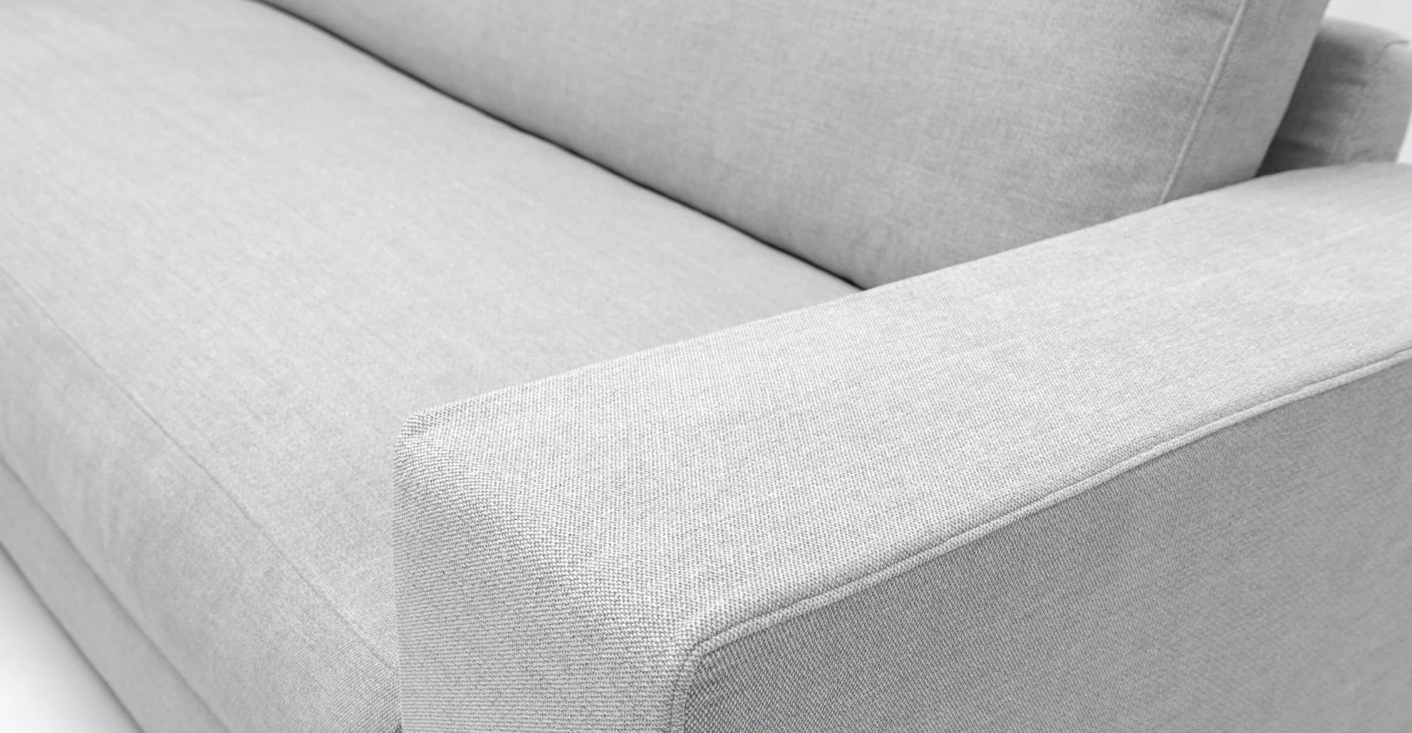 Hansen 2 Seater Armless - Alice Pearl - Image 6