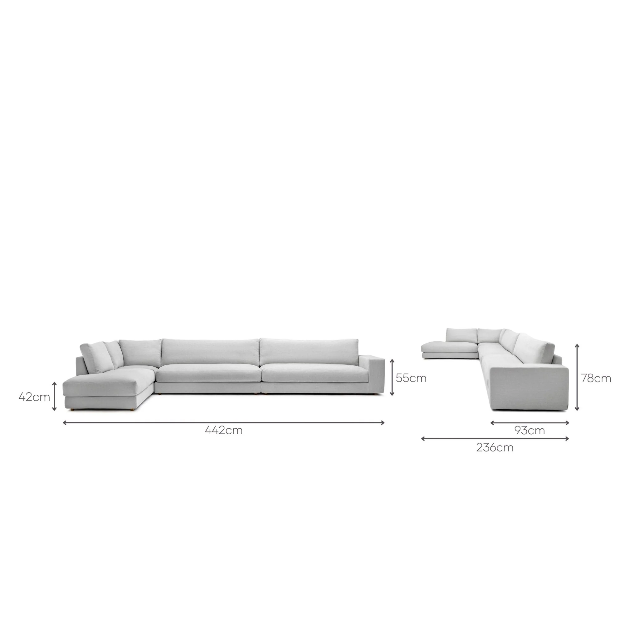 Hansen Corner Sofa - Extra Large - Alice Pearl - Image 17