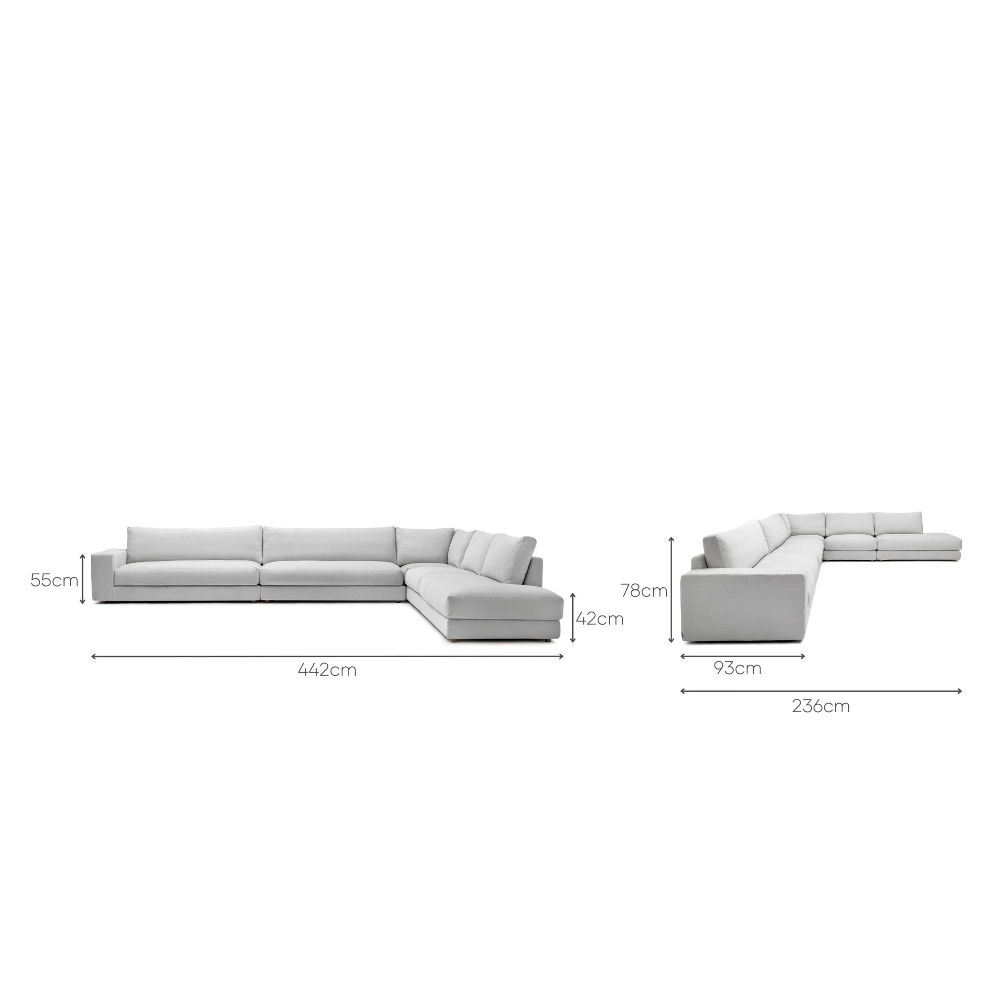 Hansen Corner Sofa - Extra Large - Alice Pearl - Image 9